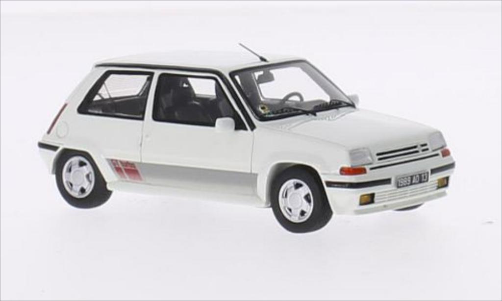 Renault 5 1/43 Spark GT Turbo bianco 1988 modellino in miniatura