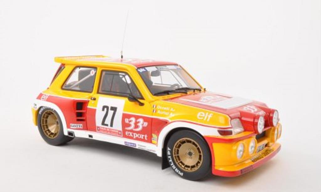 Renault 5 1/18 Ottomobile Maxi Turbo No.27 Export 33 Tour de Corse 198 /B.Occelli modellino in miniatura