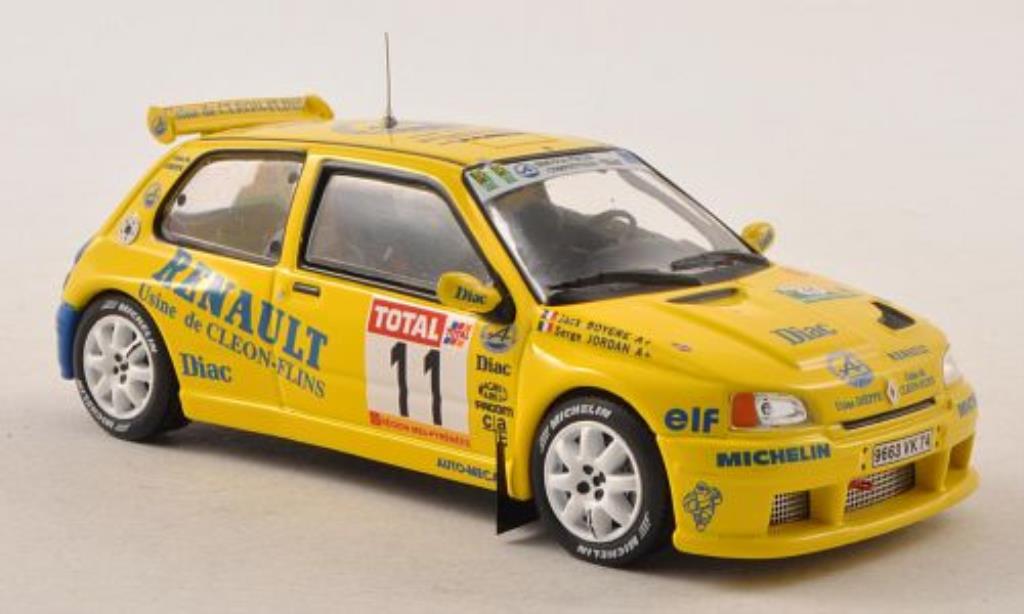 Renault Clio Maxi 1/43 IXO Maxi No.11 Alpine Rally du Rouergue 1995 /J.Boyere modellino in miniatura