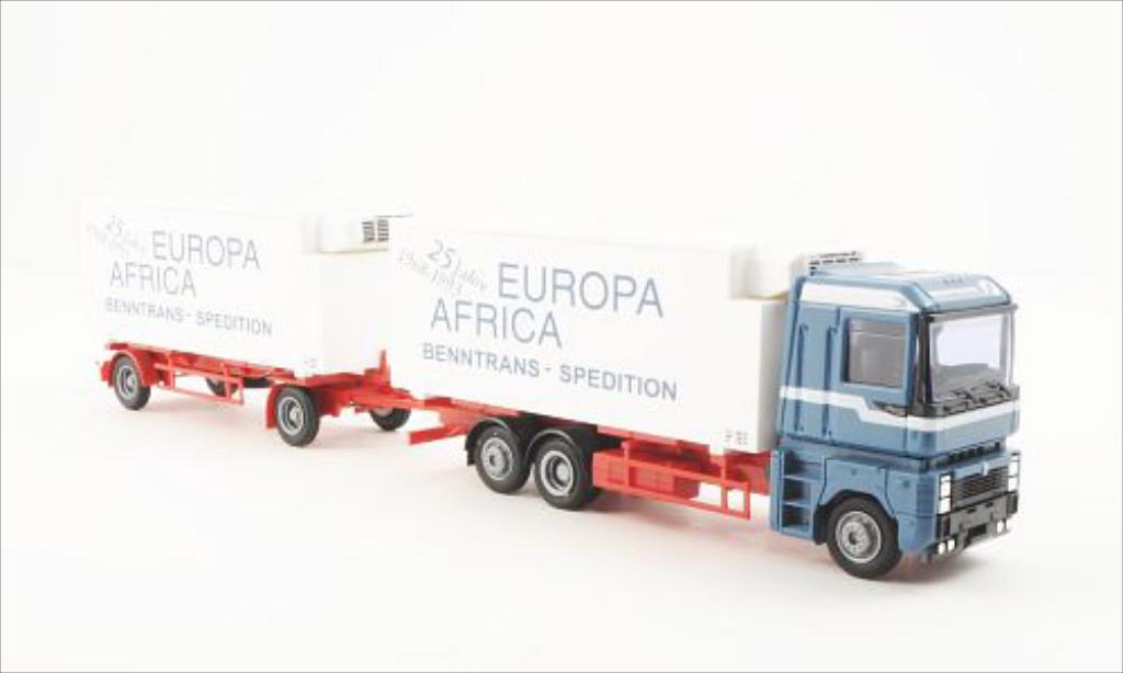 Renault Magnum 1/87 AWM Benntrans Kuhl-KHZ modellino in miniatura