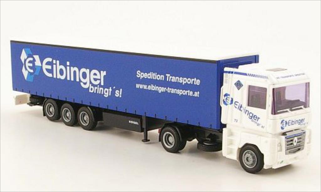 Renault Magnum 1/87 AWM Eibinger (A) Jumbo-KSZ modellino in miniatura