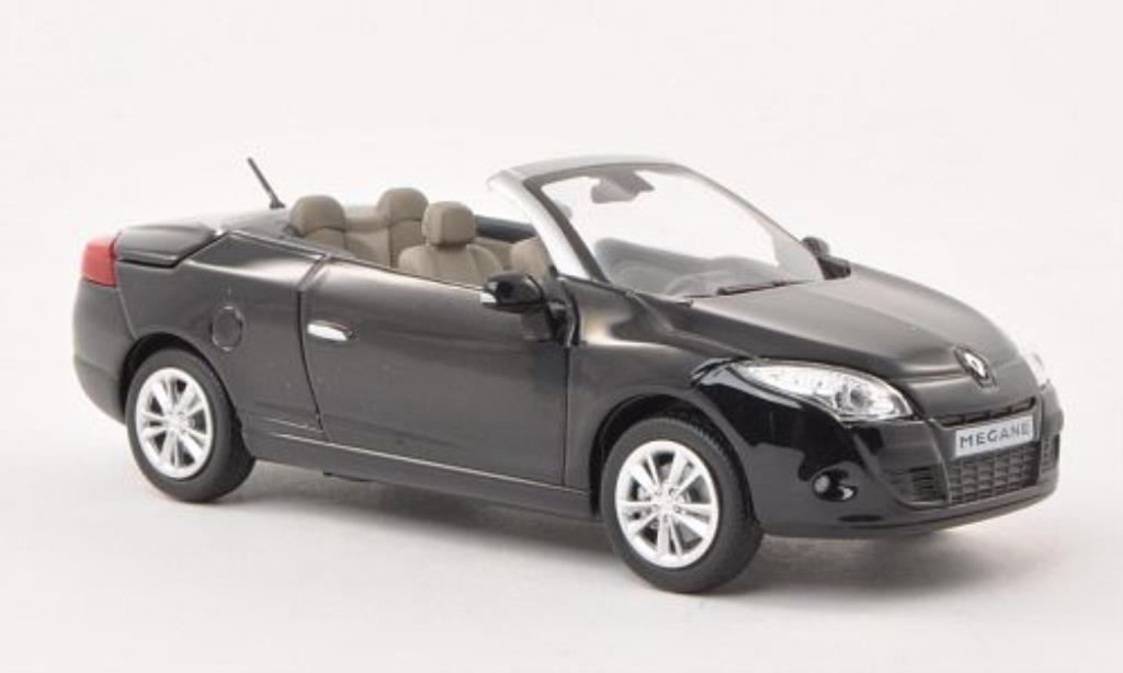 Renault Megane 1/43 Norev Coupe Cabriolet nero 2009 modellino in miniatura