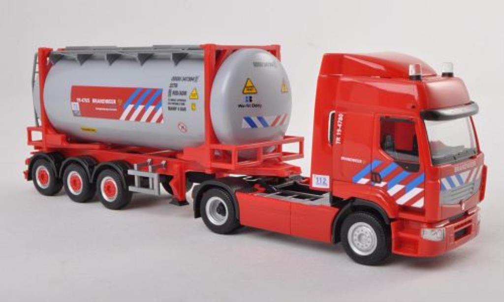 Renault Premium 1/87 Herpa Brandweer Feuerwehr (NL) Tankcontainer-SZ modellino in miniatura