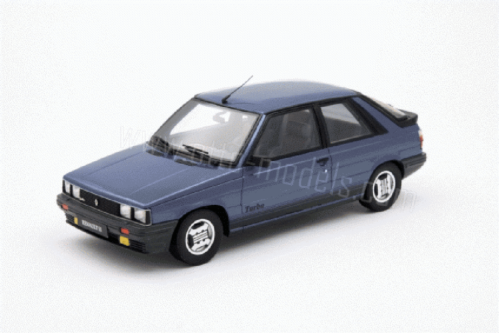 Renault 11 Turbo 1/18 Ottomobile Turbo 1985 blu modellino in miniatura