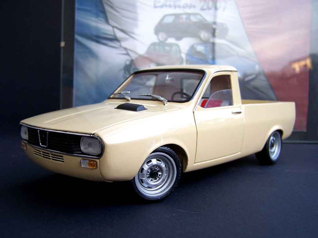 Renault 12 Pick up 1/18 Solido Pick up beige tuning modellino in miniatura
