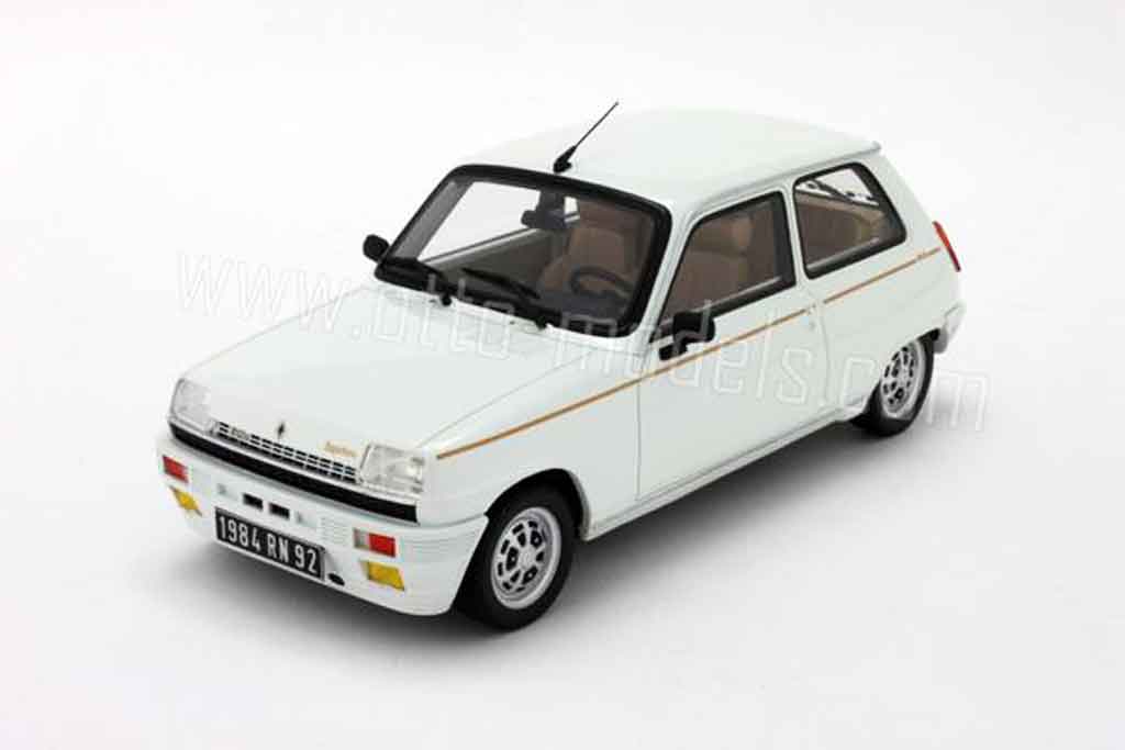 Renault 5 Turbo 1/18 Ottomobile Turbo laureate bianco 1984 modellino in miniatura