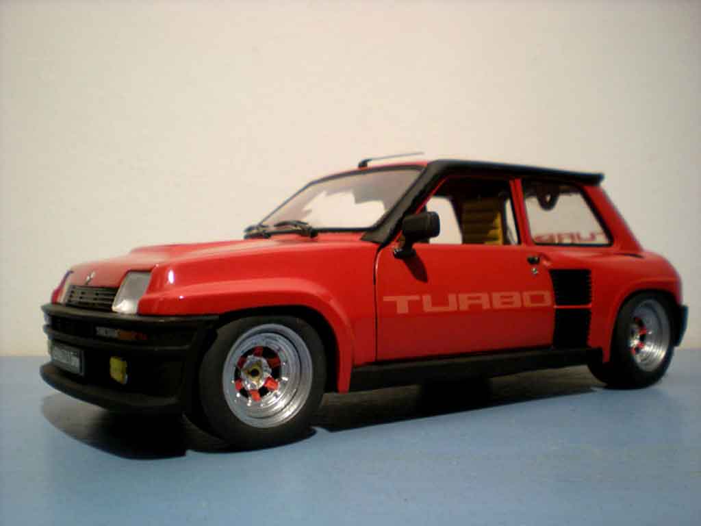 Renault 5 Turbo 1/18 Universal Hobbies Turbo rosso jantes gotti 073r tuning modellino in miniatura