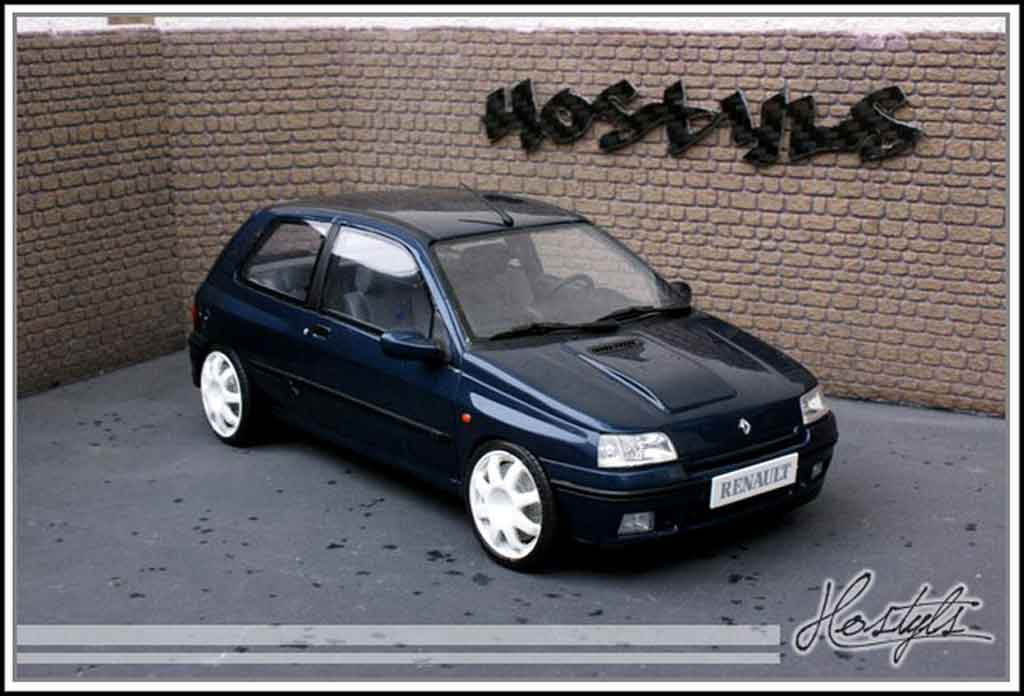 Renault Clio Williams 1/18 Ottomobile Williams jantes groupe a bianco tuning modellino in miniatura
