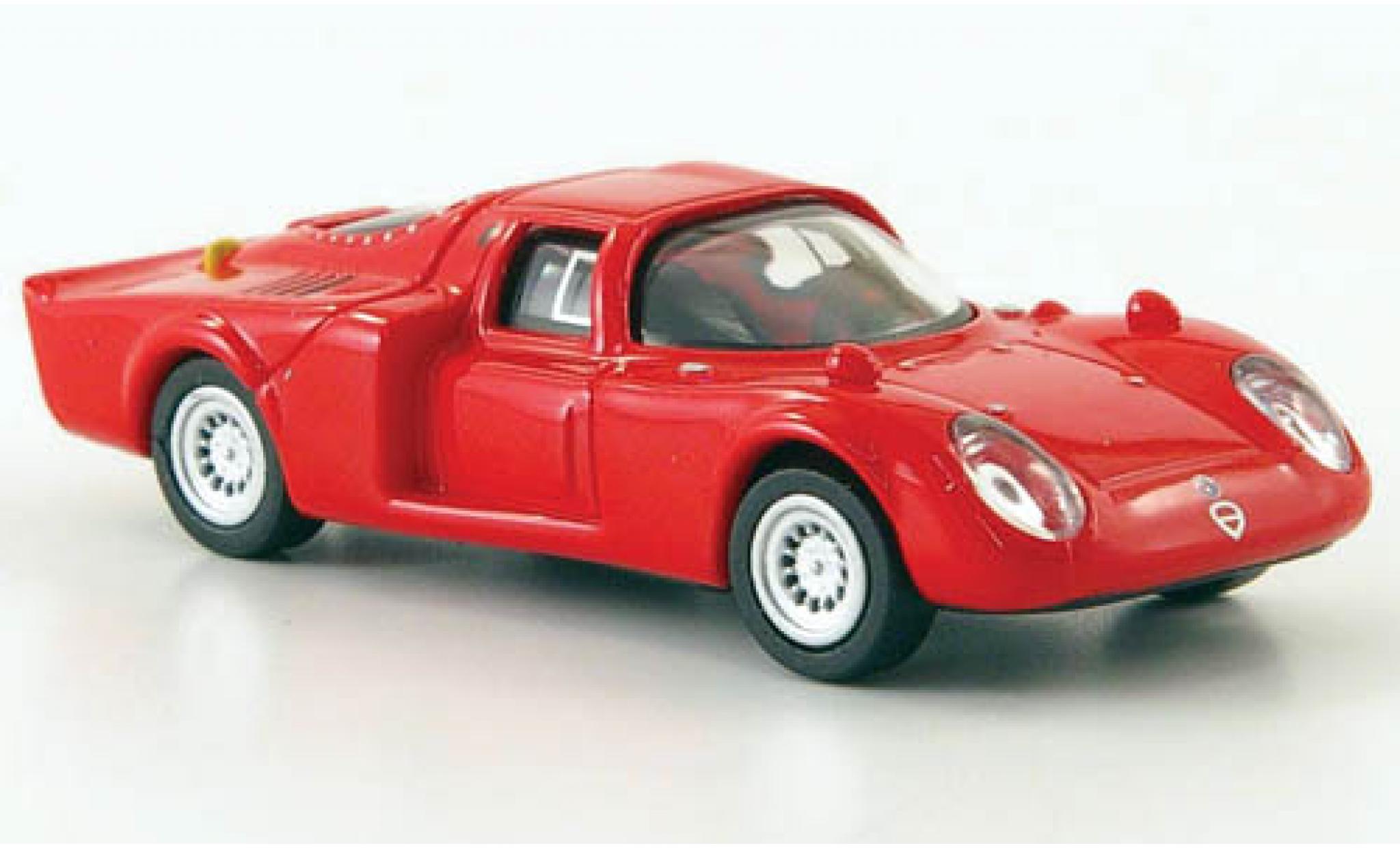 Alfa Romeo 33.2 1/87 Ricko Daytona rosso 1968 modellino in miniatura