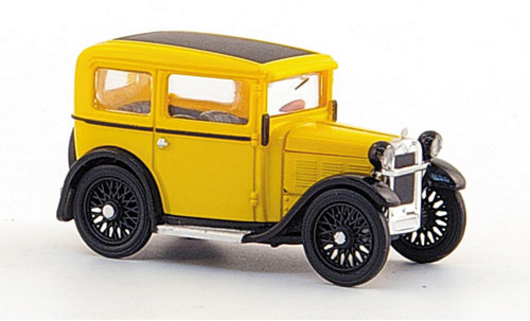 Bmw Dixi 1/87 Ricko giallo 1929 ohne Vitrine modellino in miniatura
