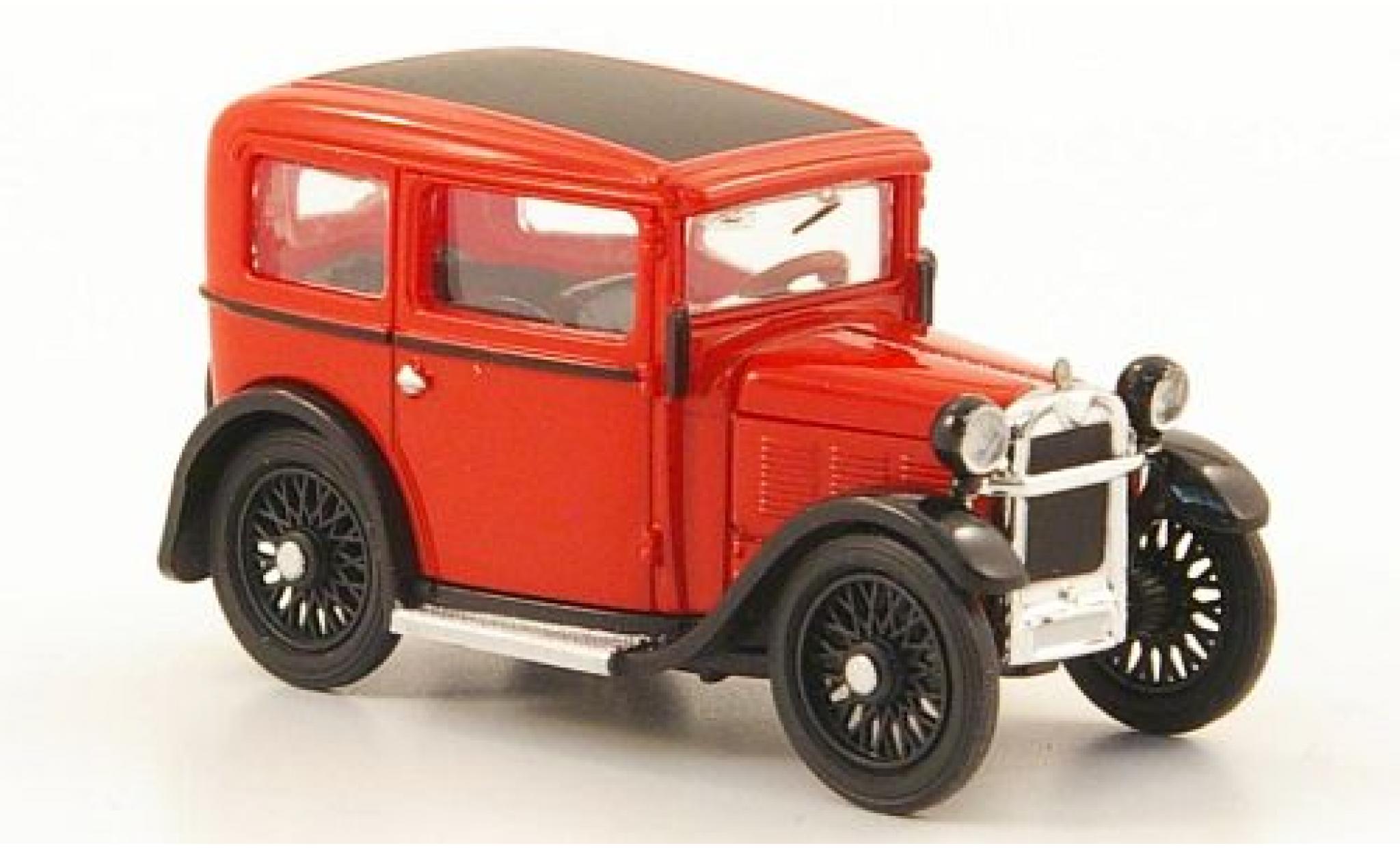 Bmw Dixi 1/87 Ricko rosso/nero 1929 modellino in miniatura