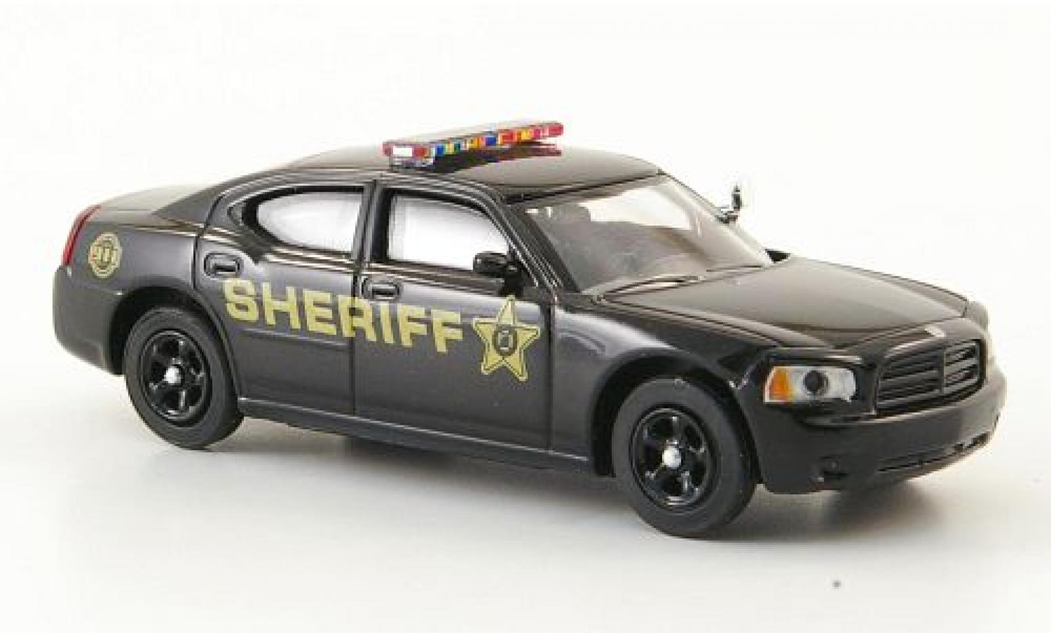 Dodge Charger 1/87 Ricko nero Sheriff Polizei (USA) modellino in miniatura