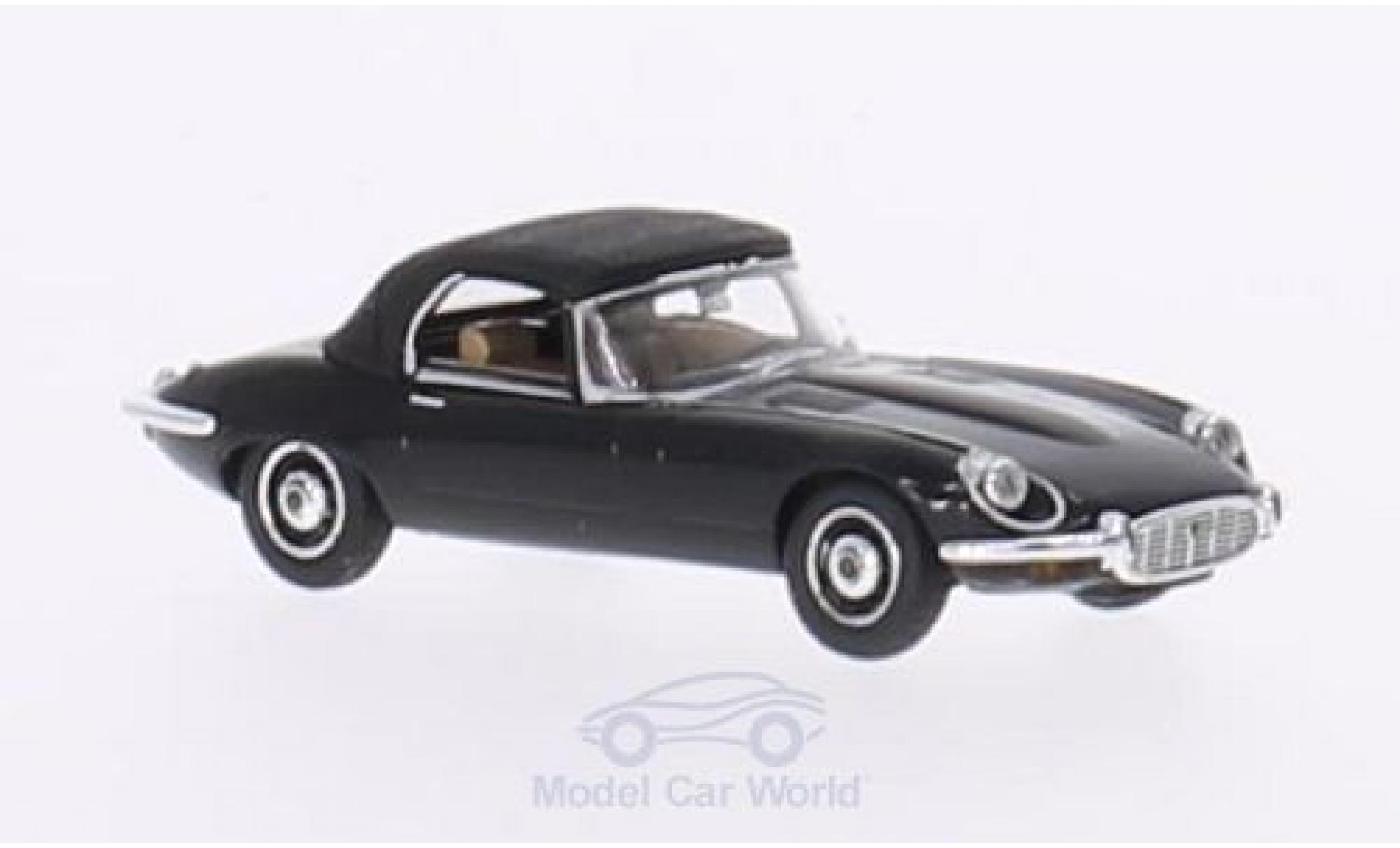 Jaguar E-Type 1/87 Ricko Roadster nero 1971 Verdeck geschlossen ohne Vitrine modellino in miniatura
