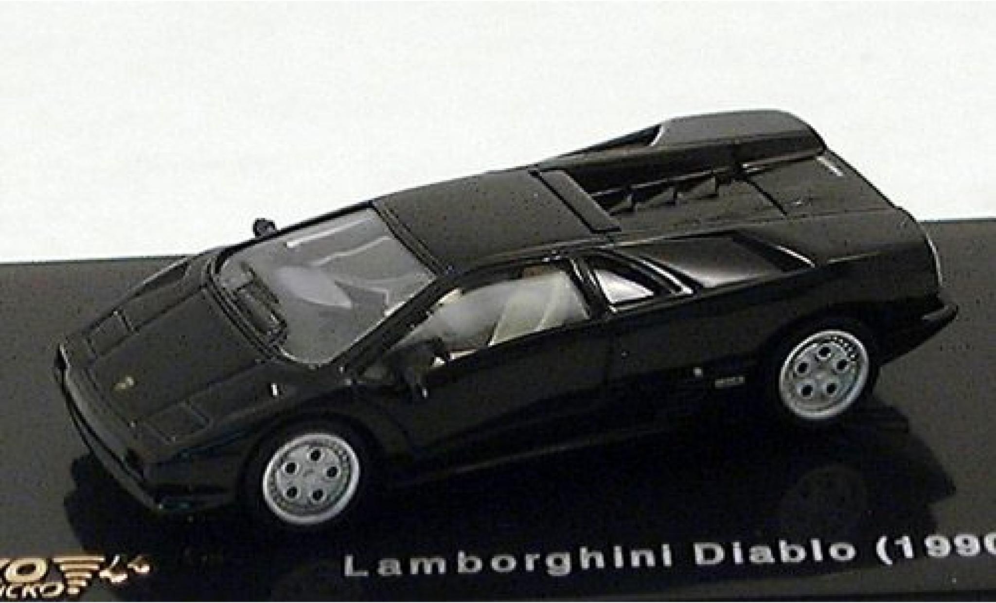 Lamborghini Diablo 1/87 Ricko nero 1990 modellino in miniatura