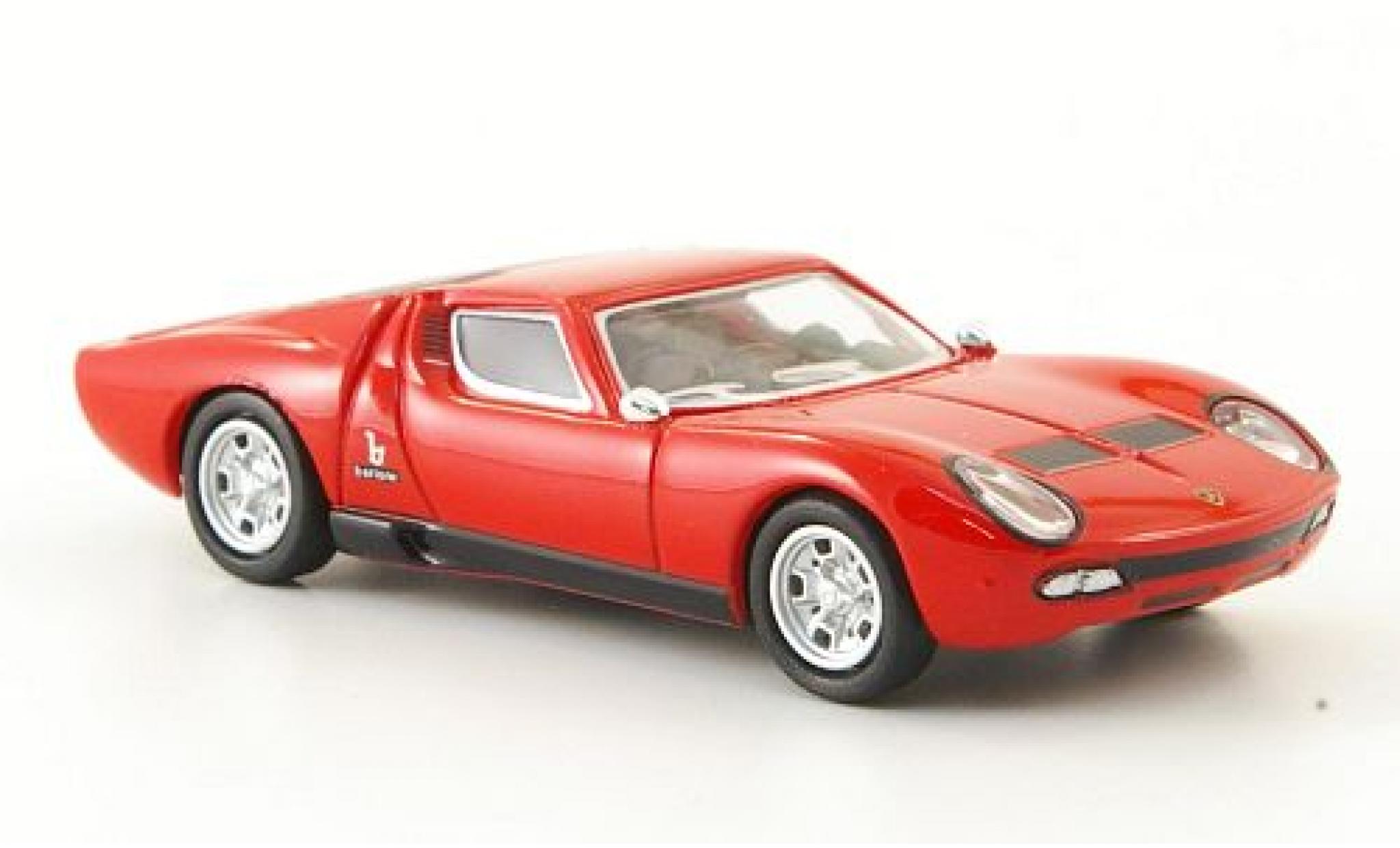 Lamborghini Miura 1/87 Ricko rosso 1966 modellino in miniatura
