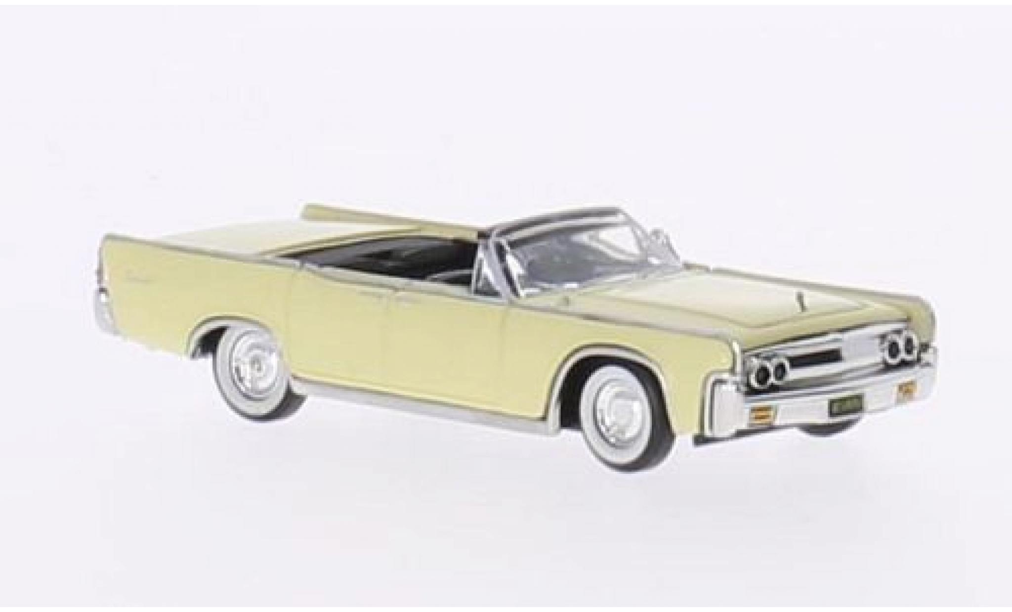 Lincoln Continental 1/87 Ricko Convertibile giallo 1963 modellino in miniatura