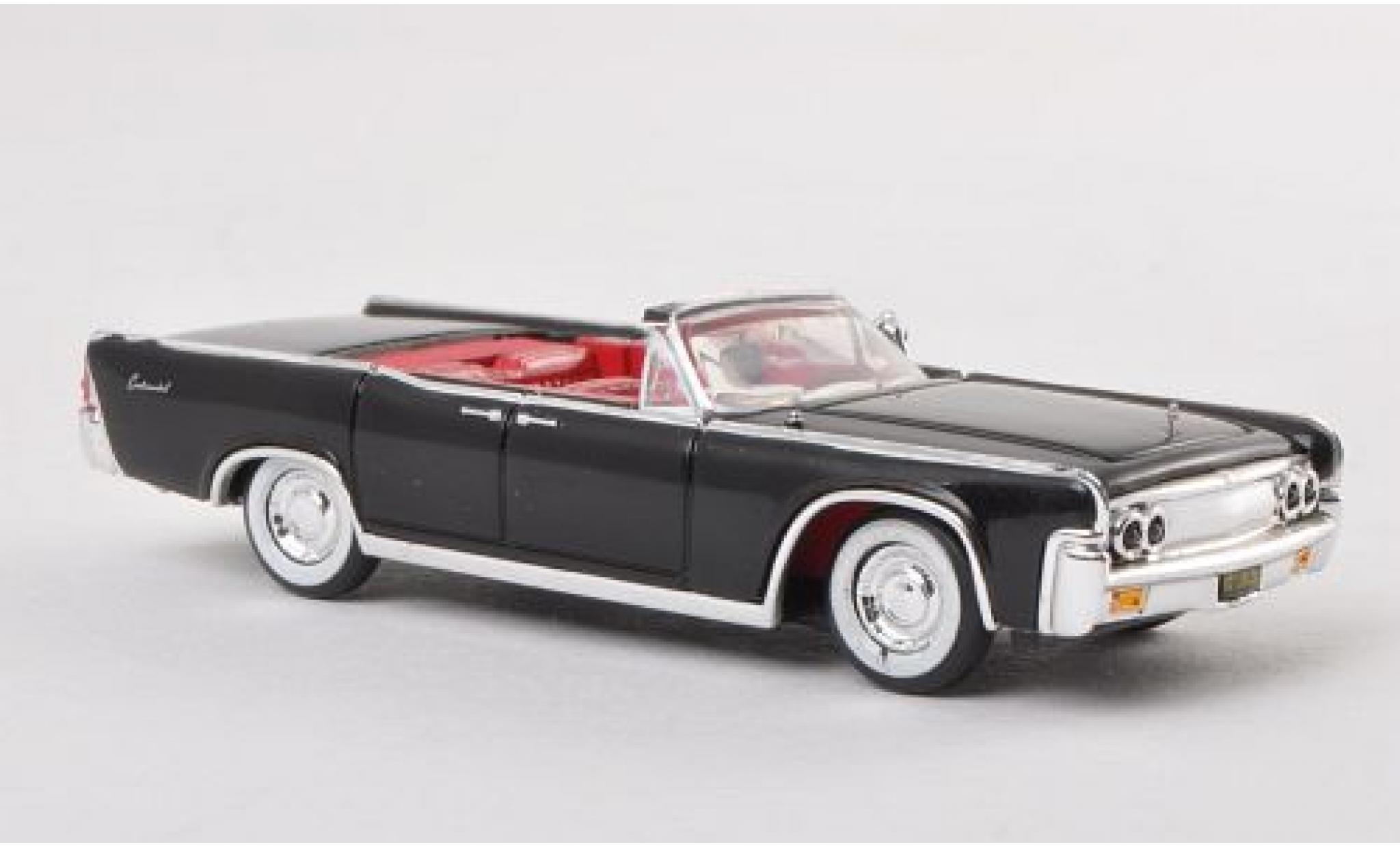 Lincoln Continental 1/87 Ricko Convertibile nero 1963 modellino in miniatura