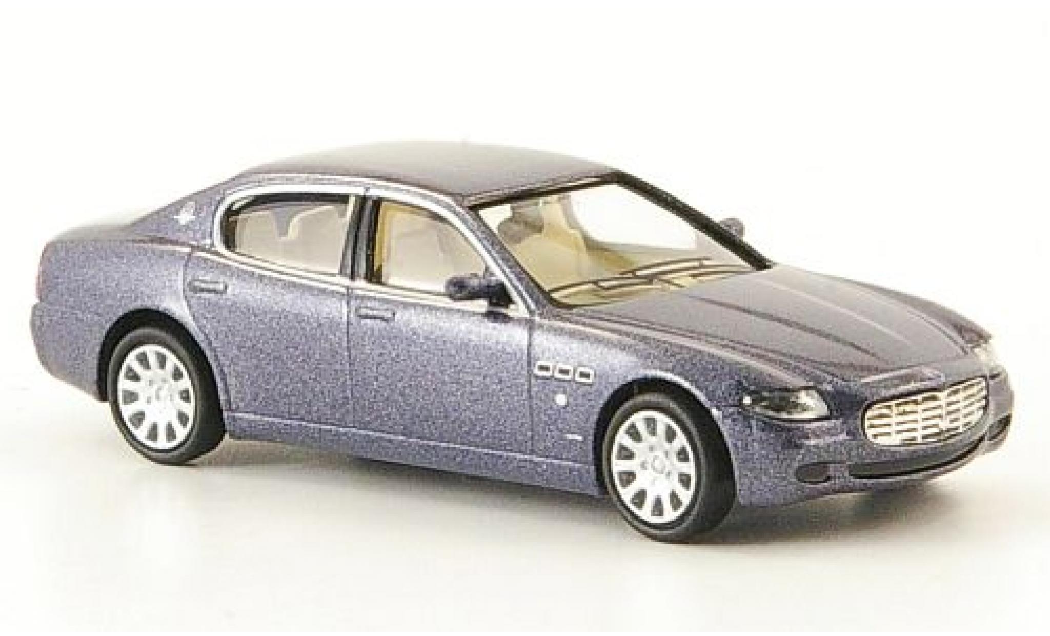 Maserati Quattroporte 1/87 Ricko metallico blu 2003 modellino in miniatura