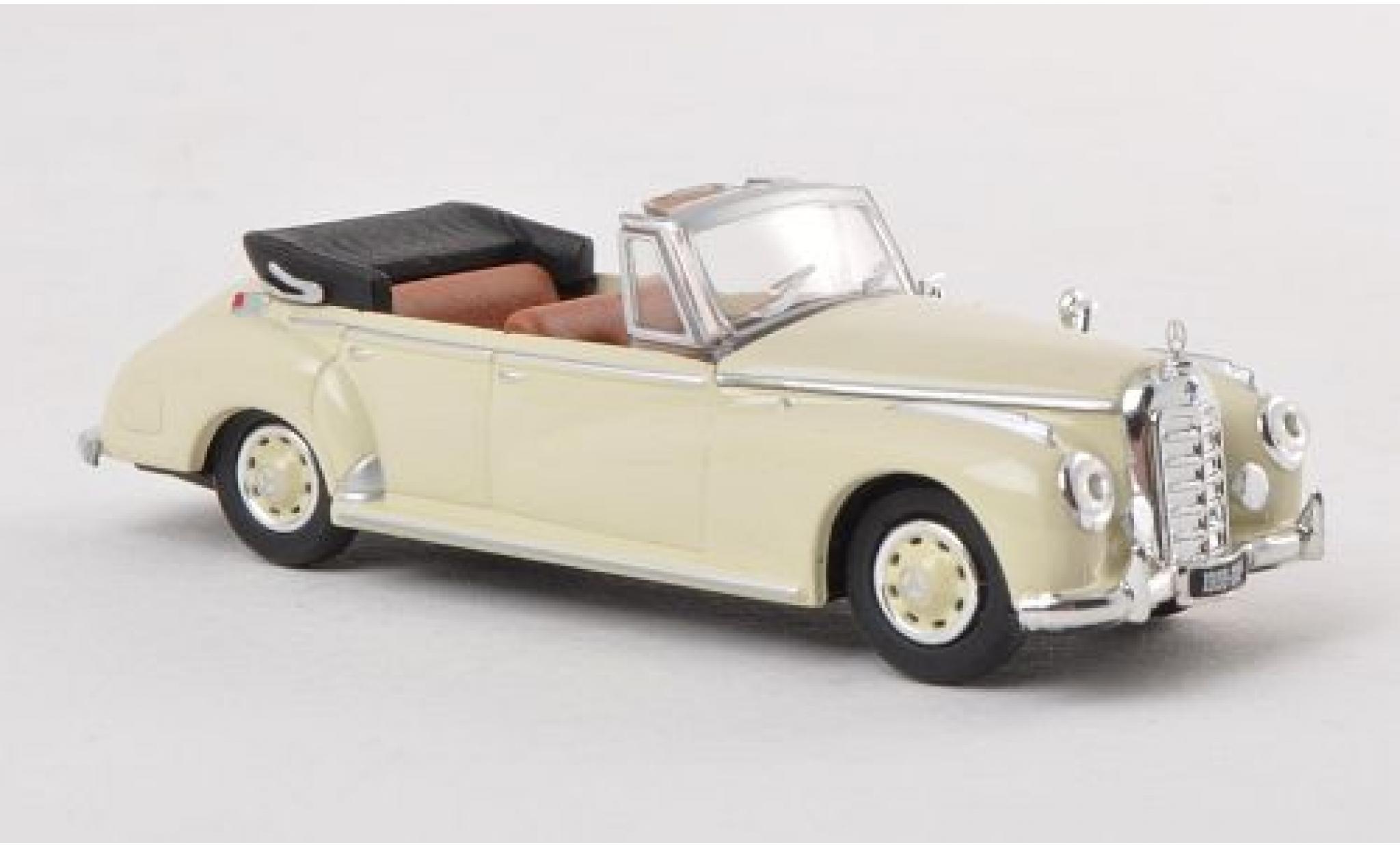 Mercedes 300 1/87 Ricko c (W186) Cabriolet beige 1955 modellino in miniatura