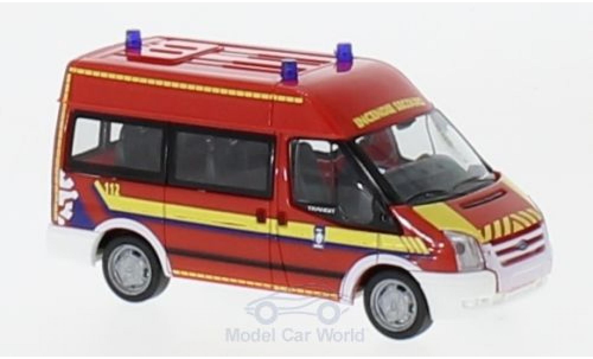 Ford Transit 1/87 Rietze Bus Verwaltung Rettungsdienst Luxemburg-CGDIS 2006 modellino in miniatura