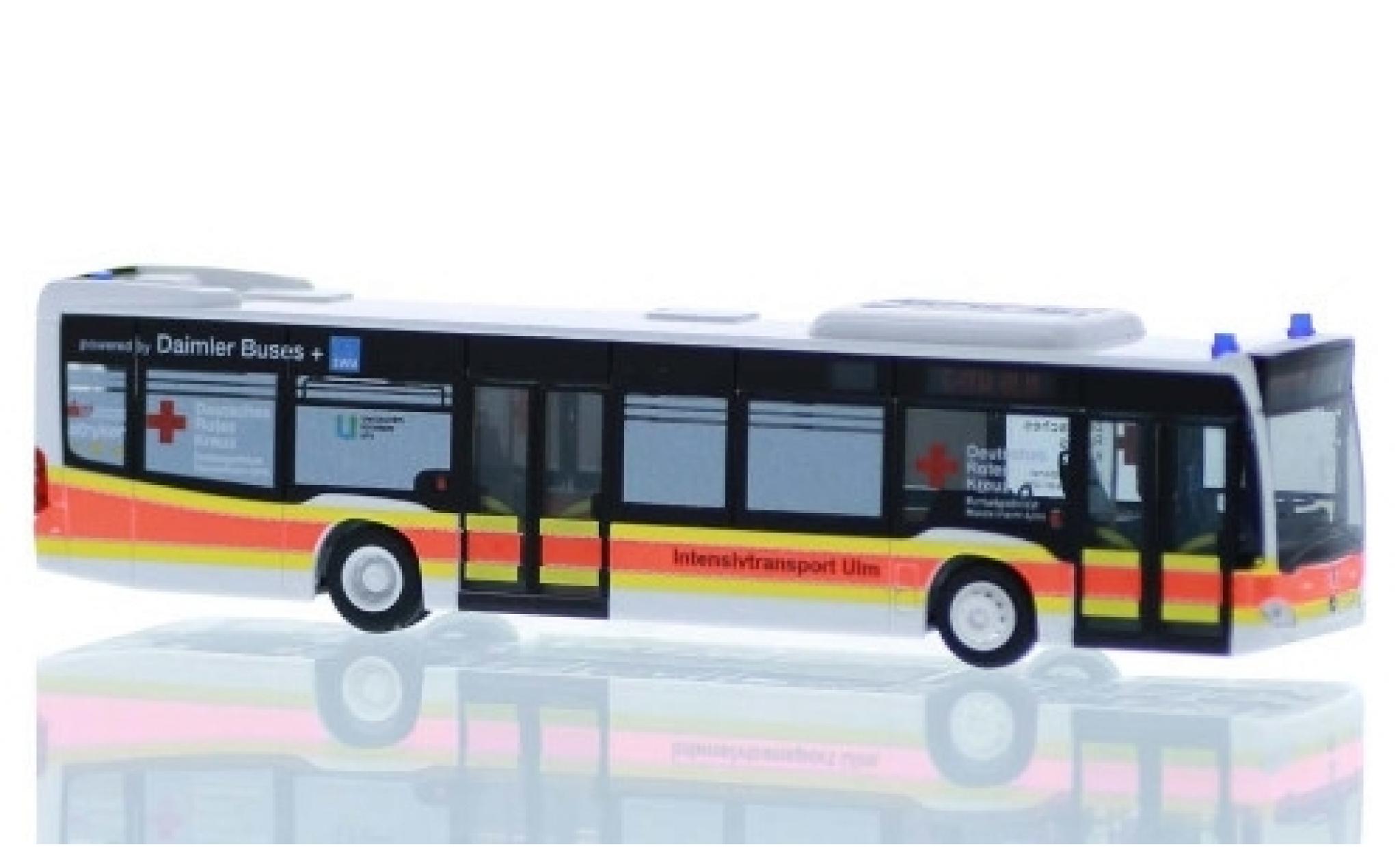 Mercedes Citaro 1/87 Rietze DRK Ulm - Intensivtransport 2015 modellino in miniatura
