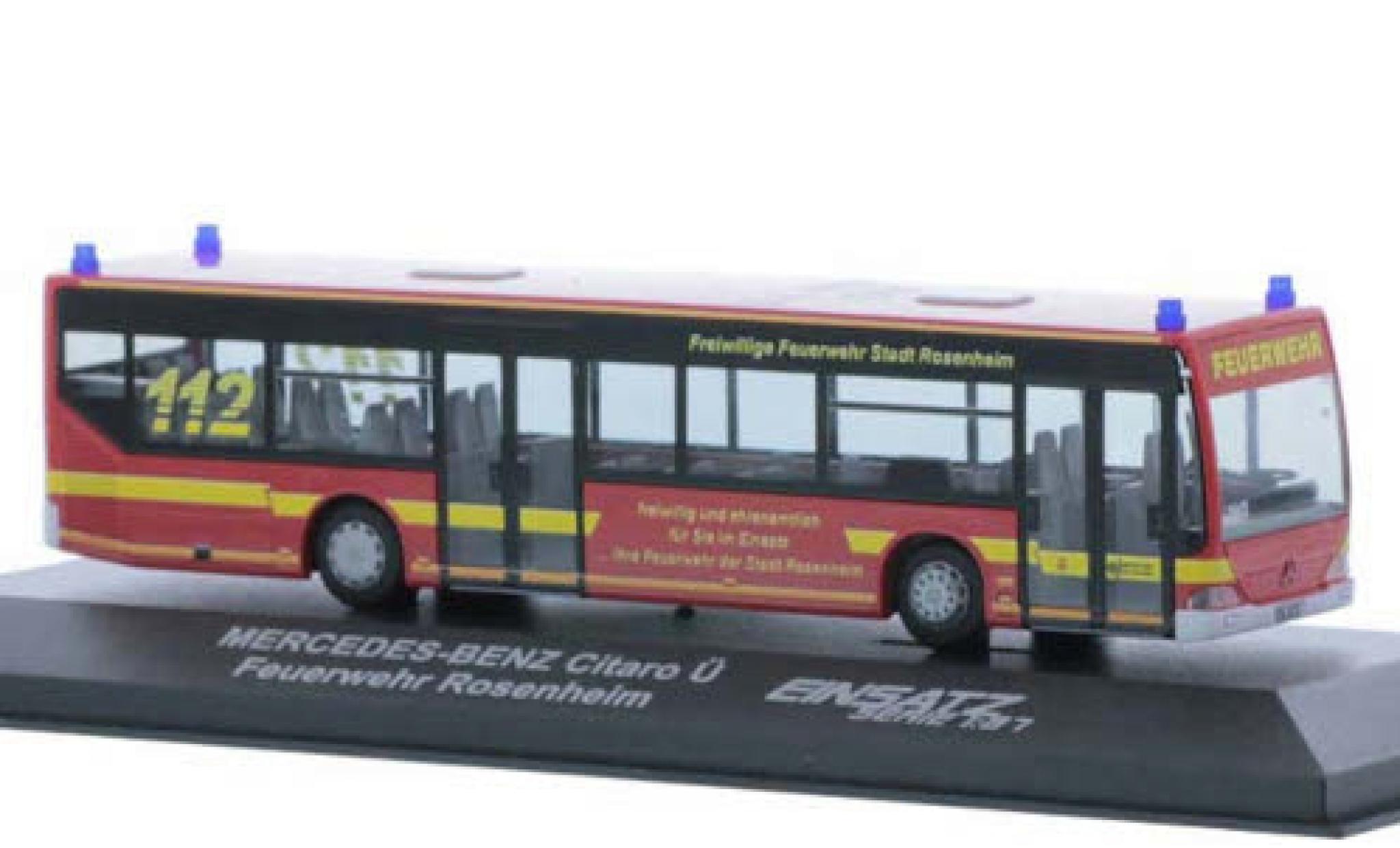 Mercedes Citaro 1/87 Rietze Feuerwehr Rosenheim MTW modellino in miniatura