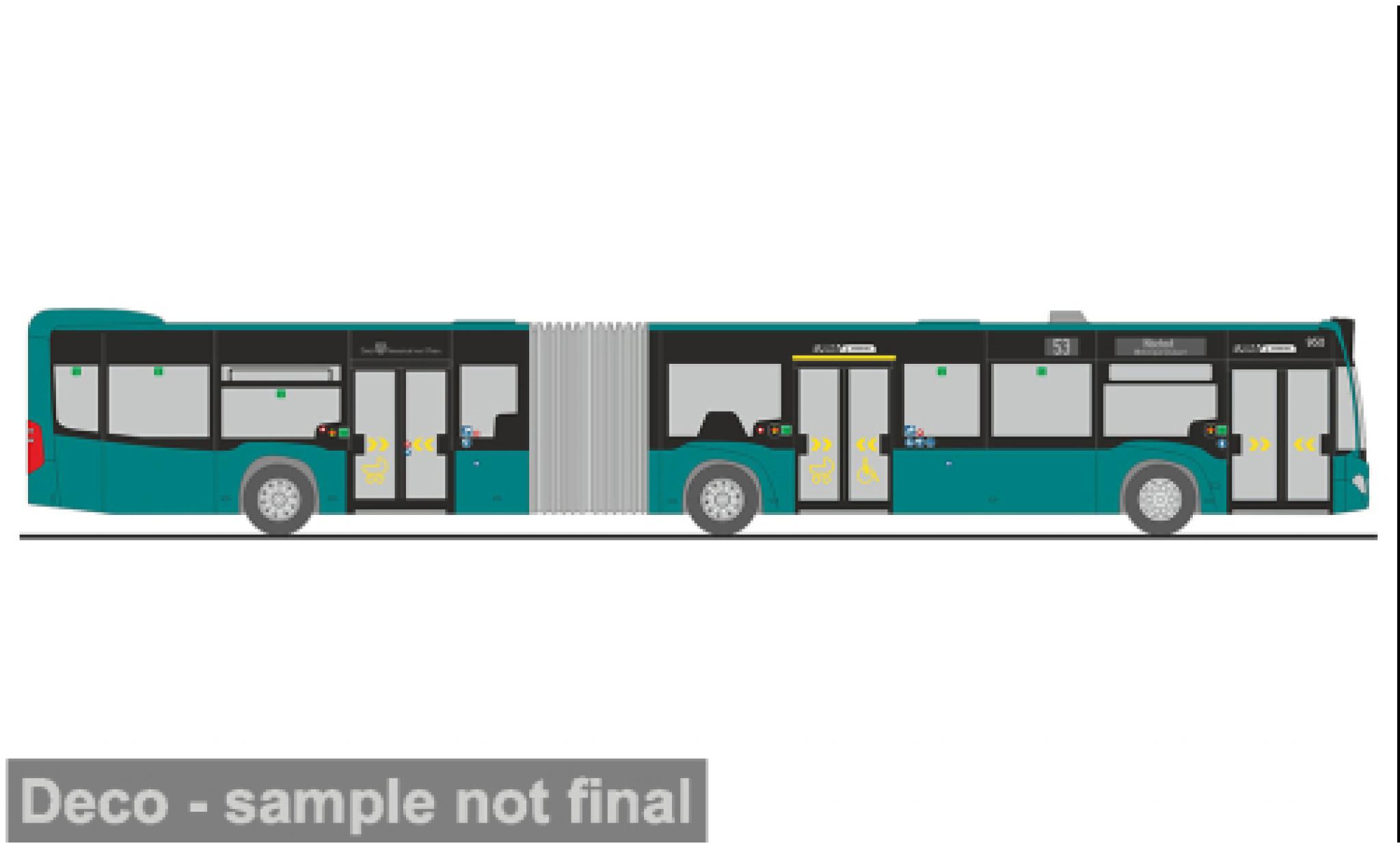 Mercedes Citaro 1/87 Rietze G 2015 DB - traffiq 1:87 modellino in miniatura