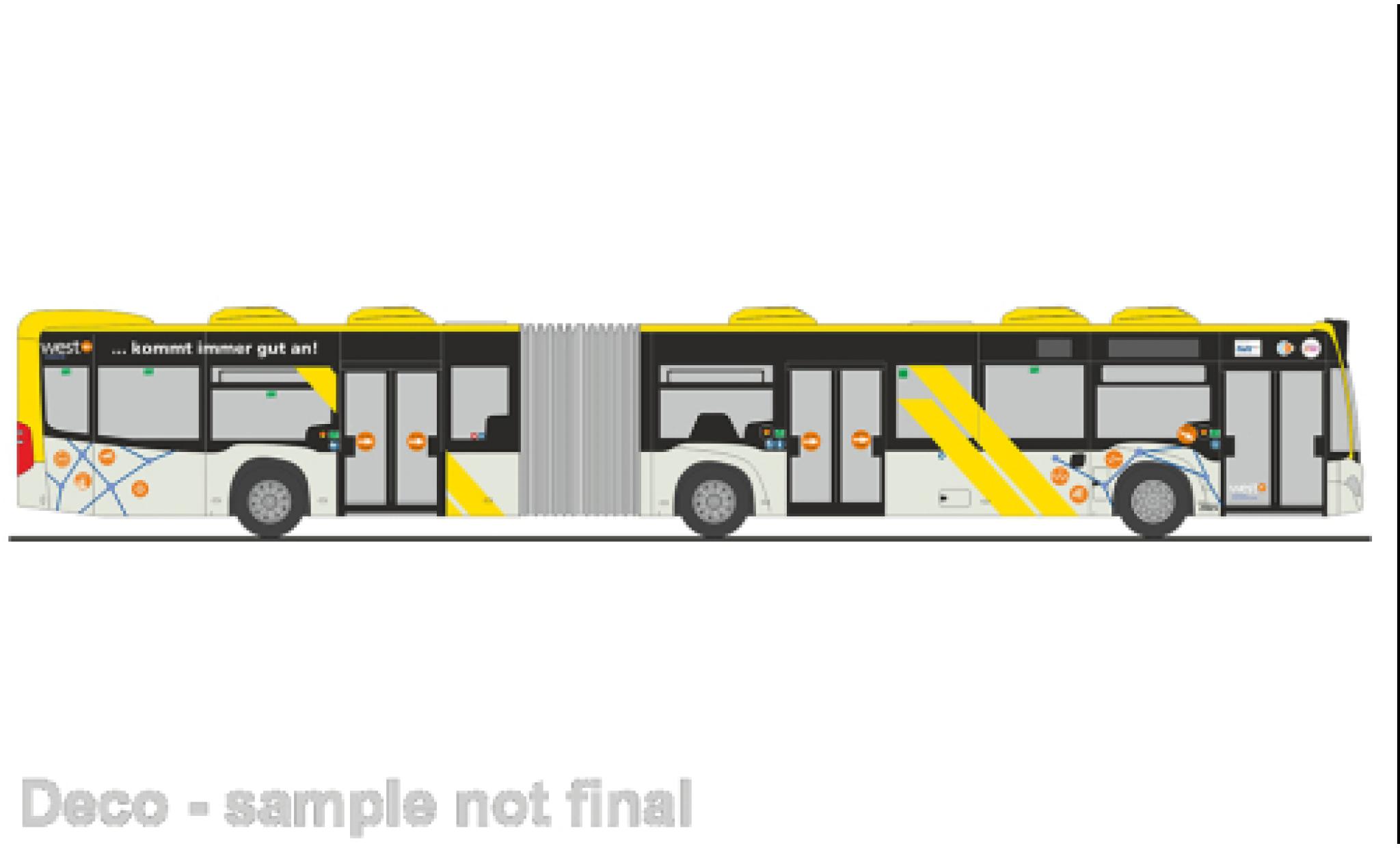 Mercedes Citaro 1/87 Rietze G WestVerkehr Geilenkirchen 2015 1:87 modellino in miniatura