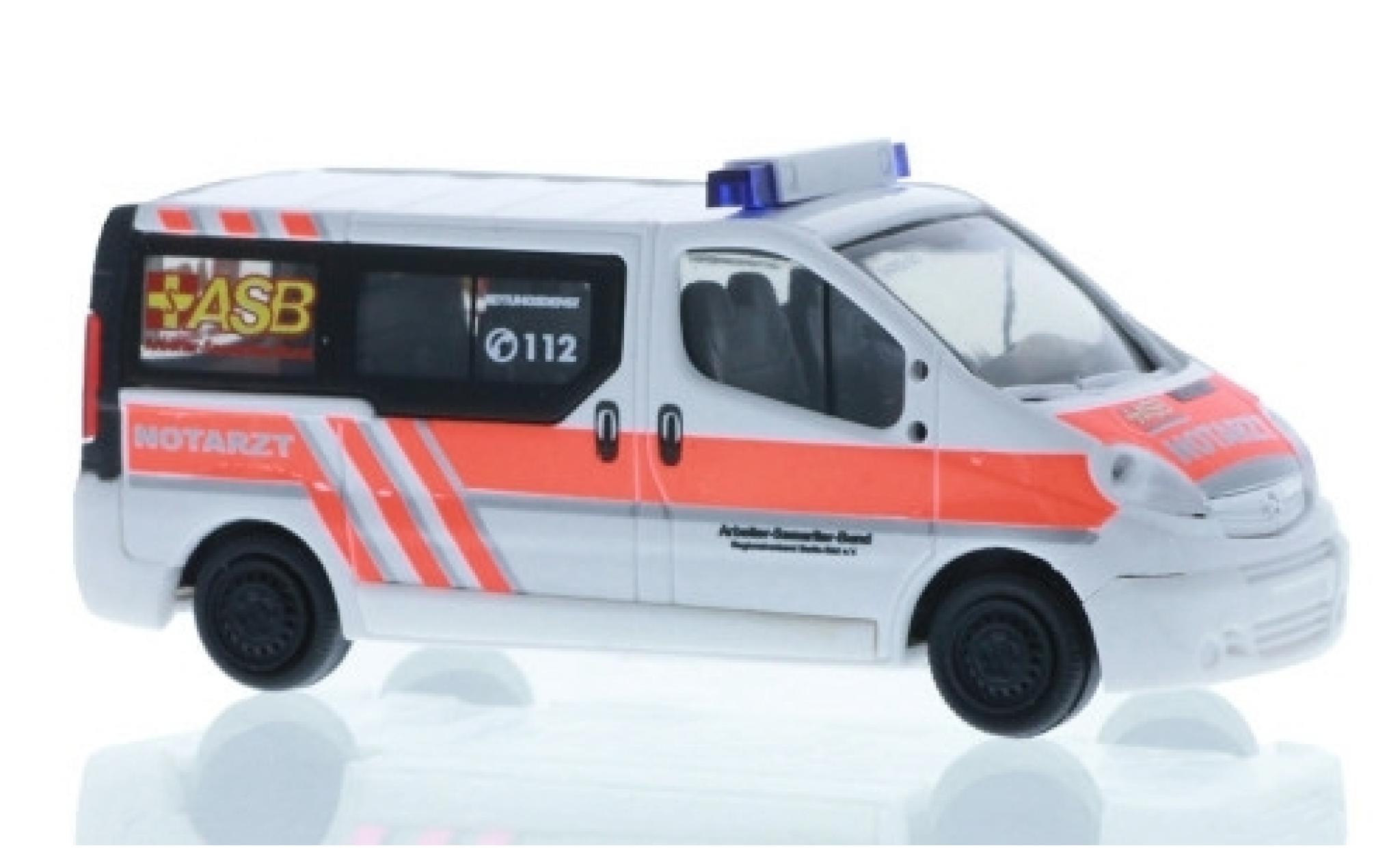 Opel Vivaro 1/87 Rietze ASB Berlin-Süd - Notarzt modellino in miniatura
