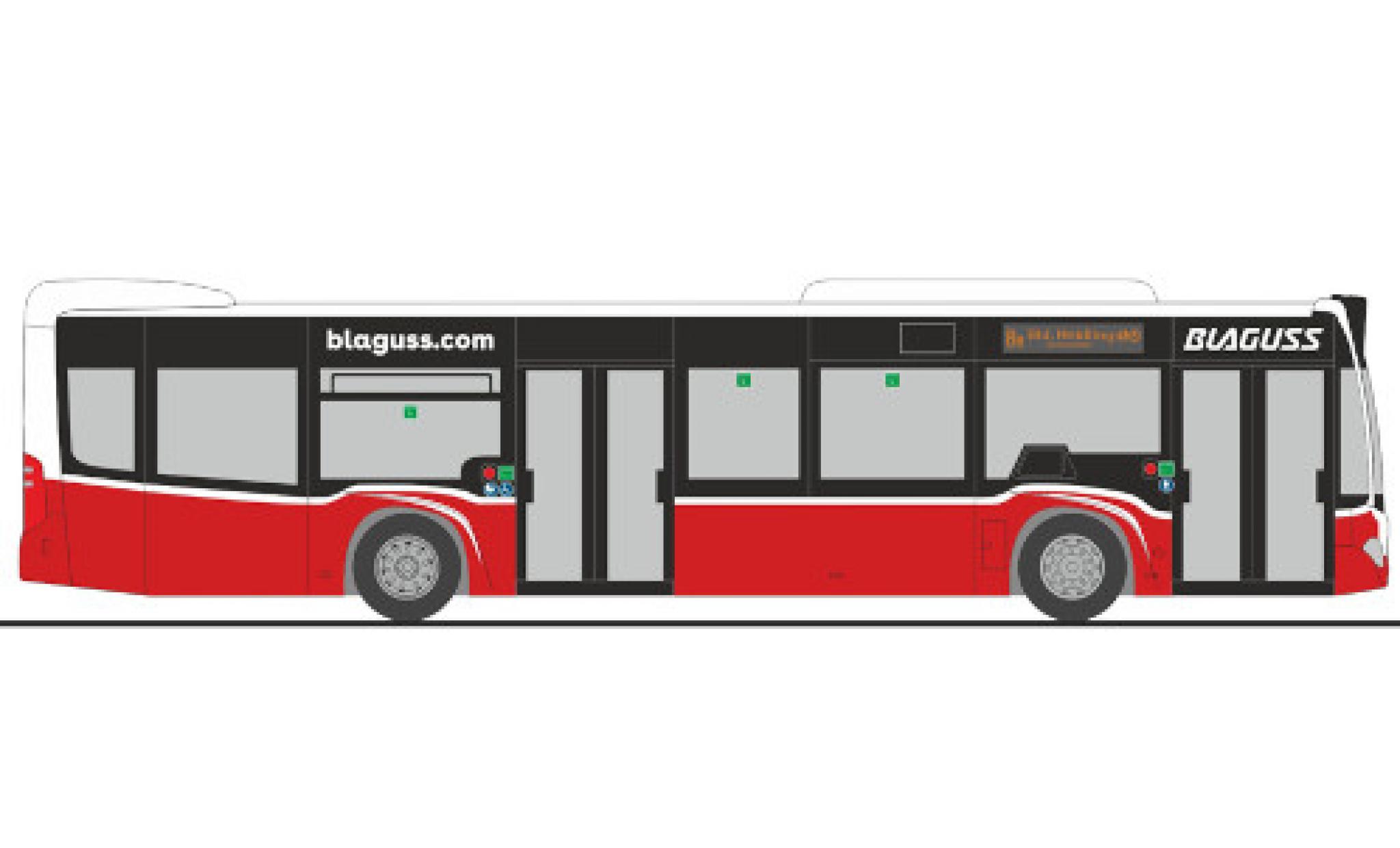 Mercedes Citaro 1/87 Rietze Blaguss 2015 modellino in miniatura