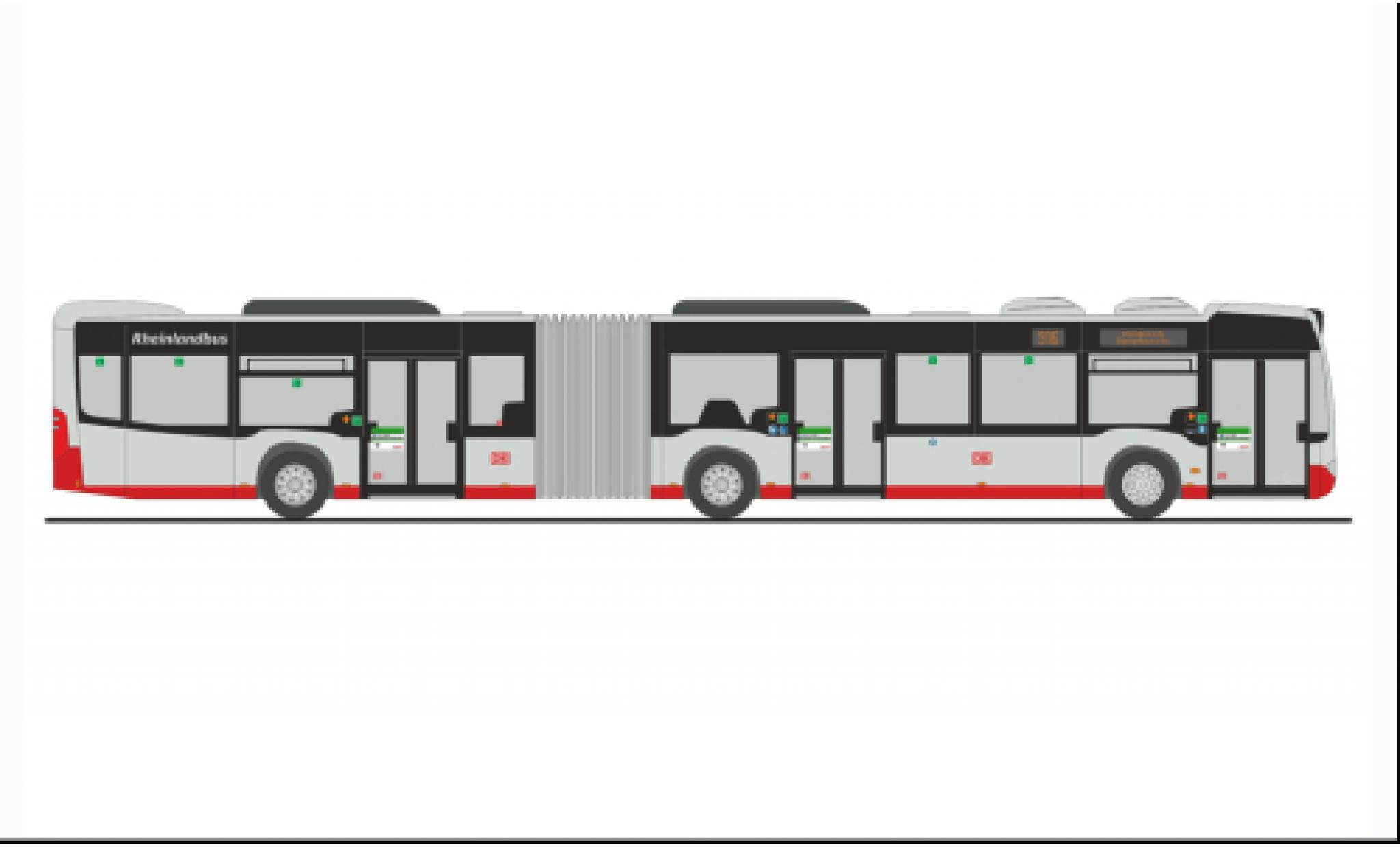 Mercedes Citaro 1/87 Rietze G DB - Rheinlandbus 2012 modellino in miniatura