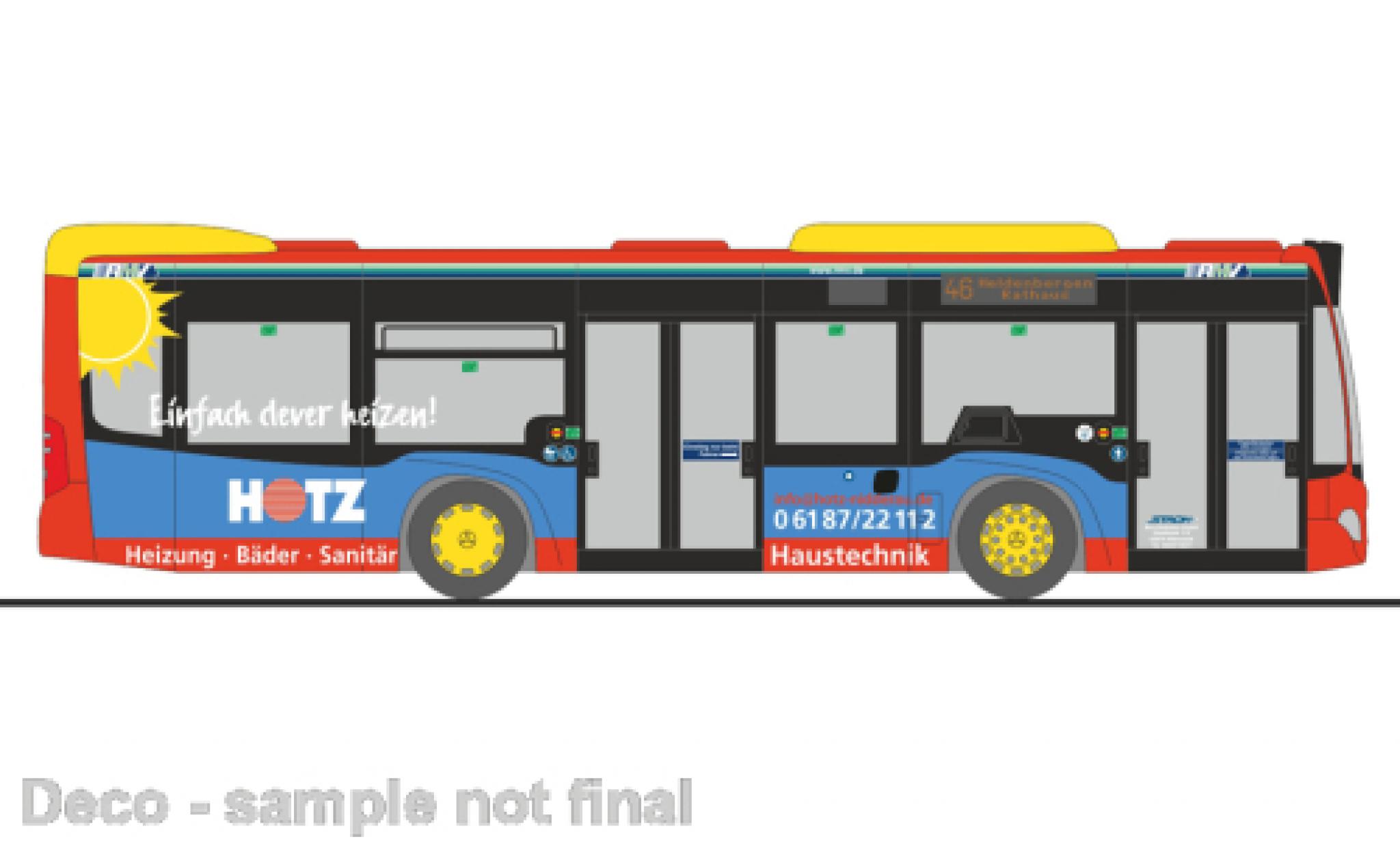 Mercedes Citaro 1/87 Rietze K Stroh bus-Verkehr Altenstadt 2015 modellino in miniatura