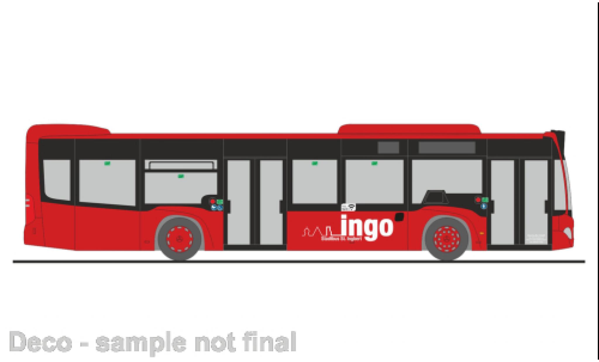 Mercedes Citaro 1/87 Rietze Saar mobil - Ingo bus St. Ingbert 2015 modellino in miniatura