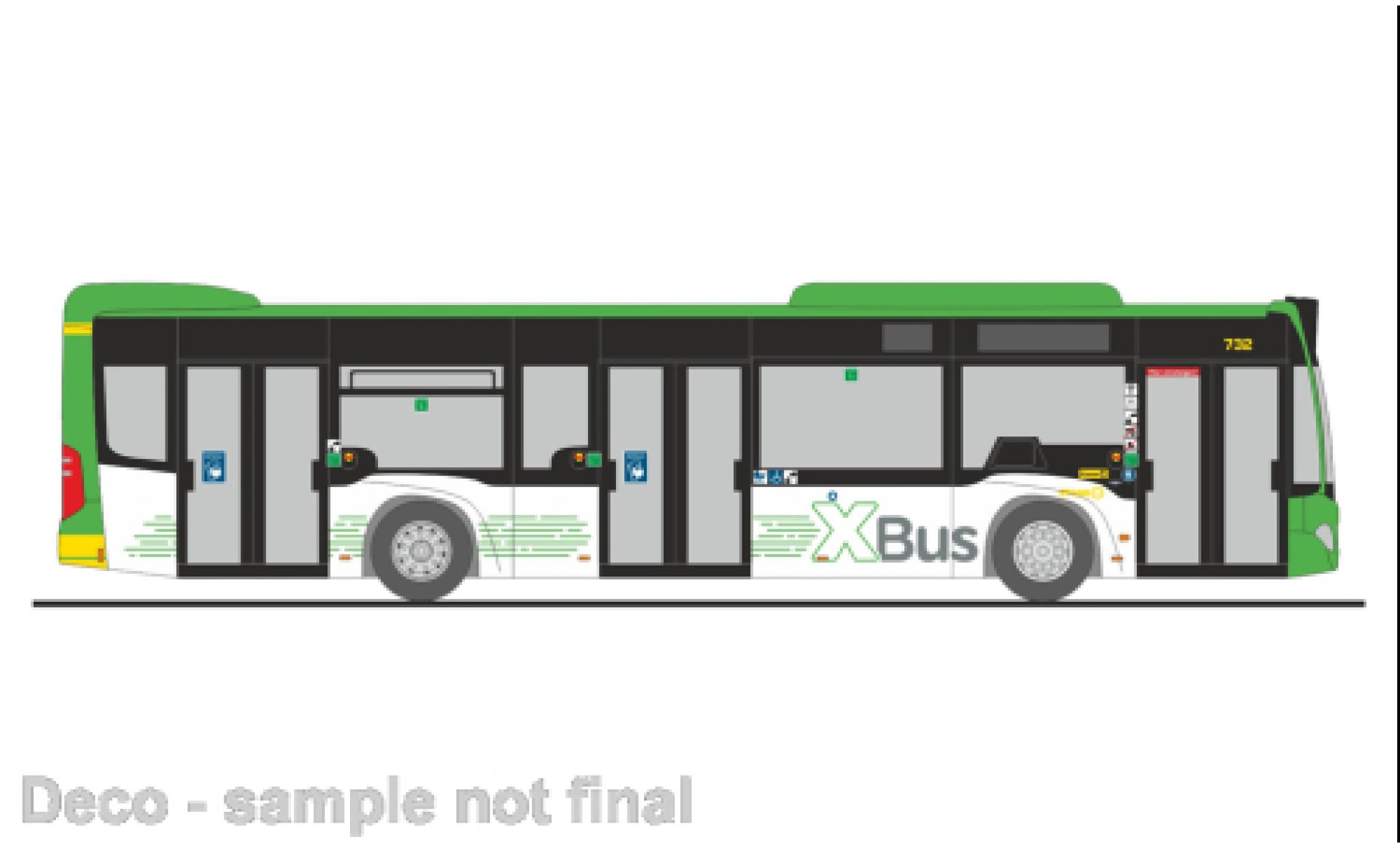 Mercedes Citaro 1/87 Rietze Stoag Oberhausen XBus 2015 modellino in miniatura