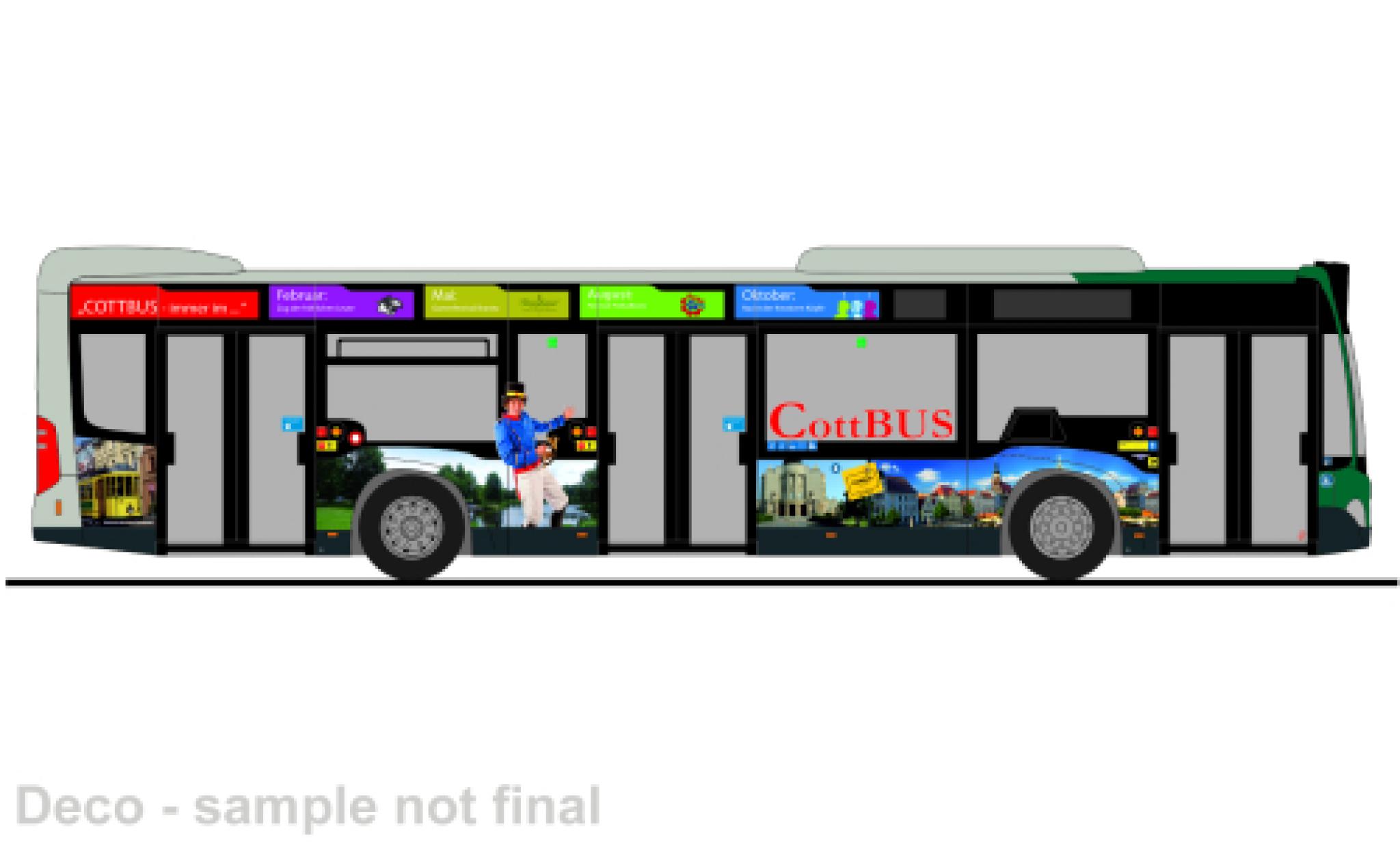 Mercedes Citaro 1/87 Rietze VIP Potsdam - CottBus 2015 modellino in miniatura