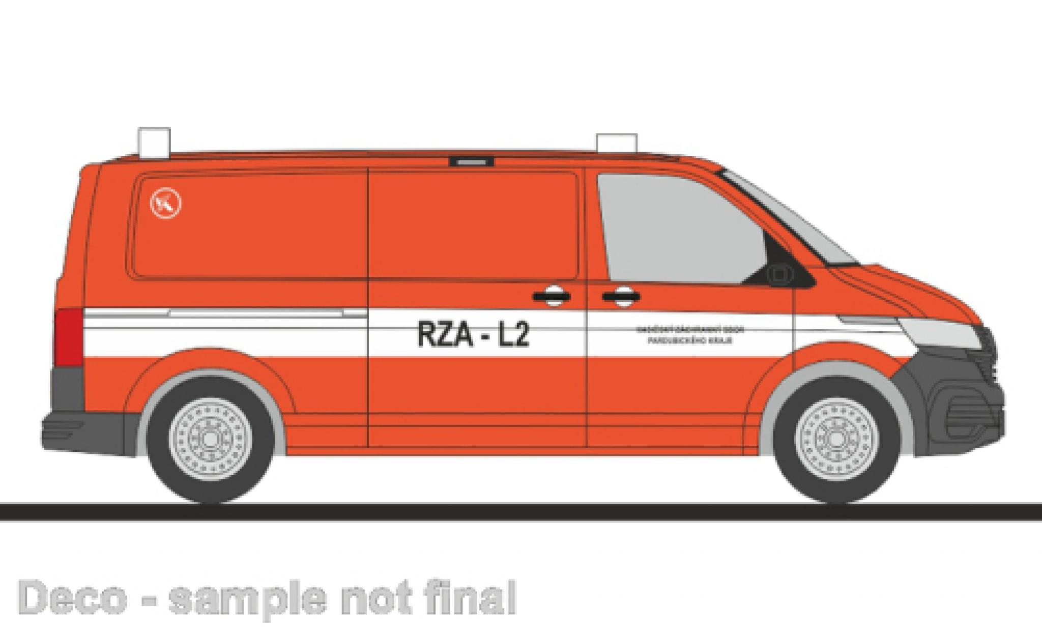 Volkswagen T6 1/87 Rietze .1 Hasici (CZ) modellino in miniatura