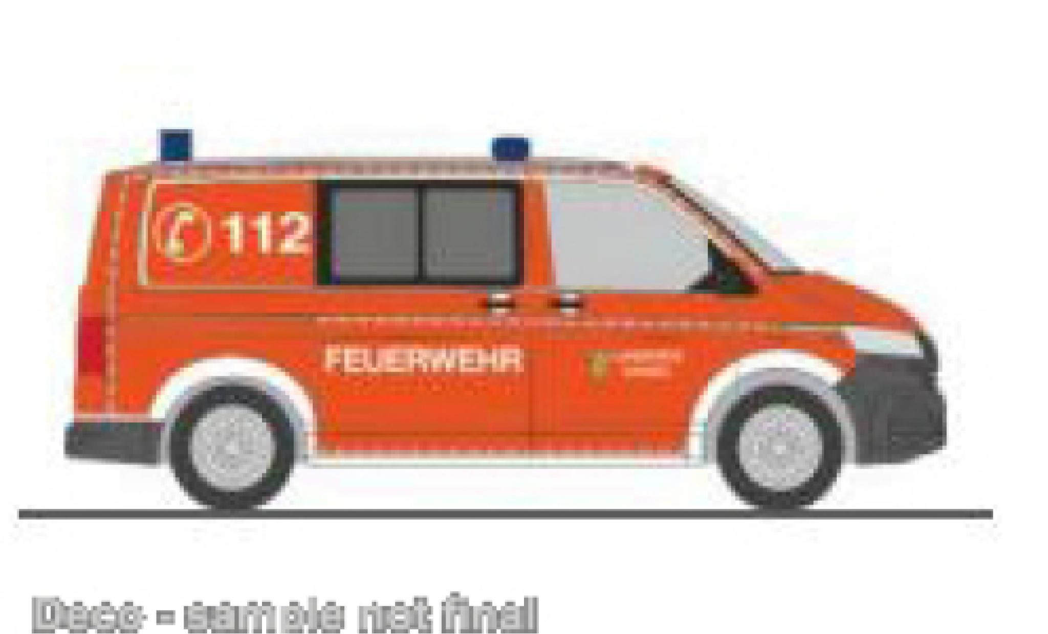 Volkswagen T6 1/87 Rietze .1 pompiers Landkreis Kassel modellino in miniatura