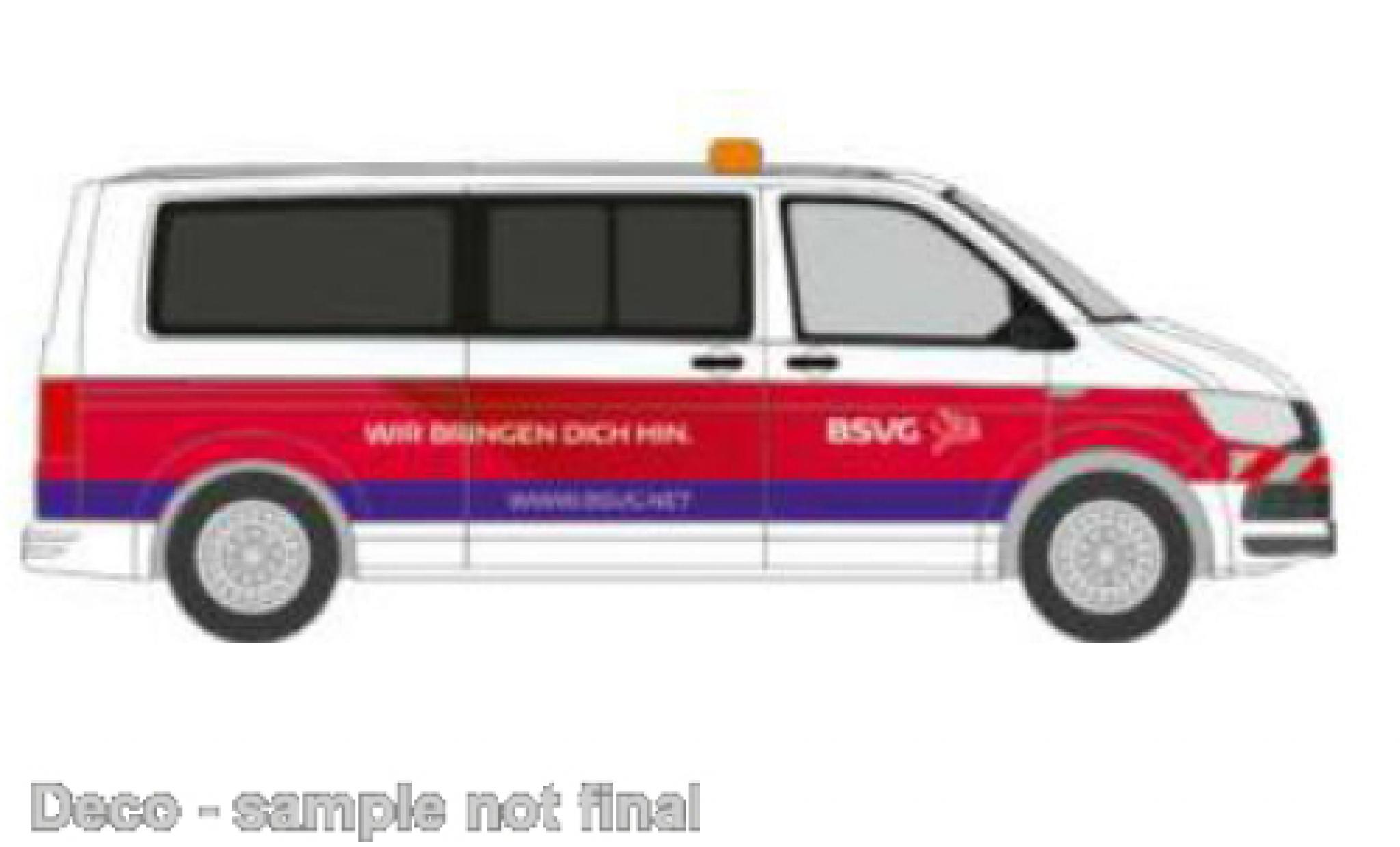 Volkswagen T6 1/87 Rietze bus Braunschweiger Verkehrs SARL modellino in miniatura