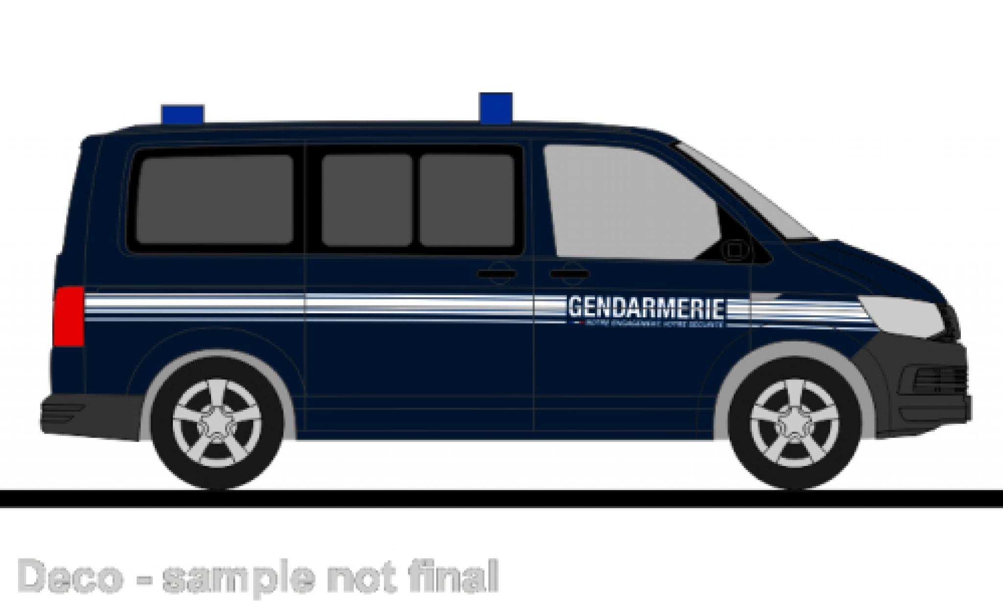 Volkswagen T6 1/87 Rietze bus Secours en Montagne (FR) modellino in miniatura