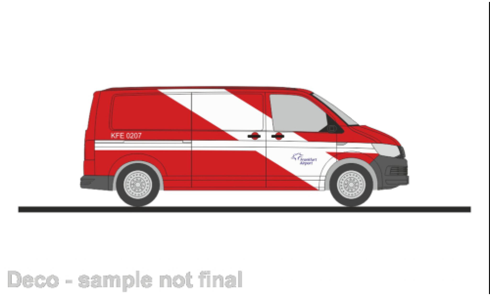 Volkswagen T6 1/87 Rietze fourgon aéroport Frankfurt Main AG modellino in miniatura