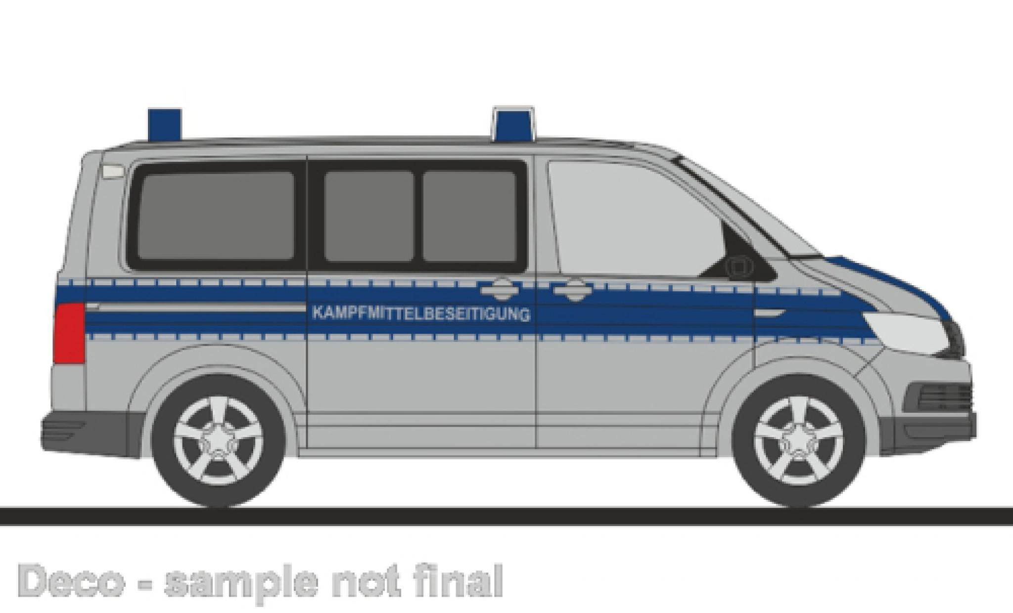 Volkswagen T6 1/87 Rietze Neutralisation des explosifs Basse-Saxe modellino in miniatura