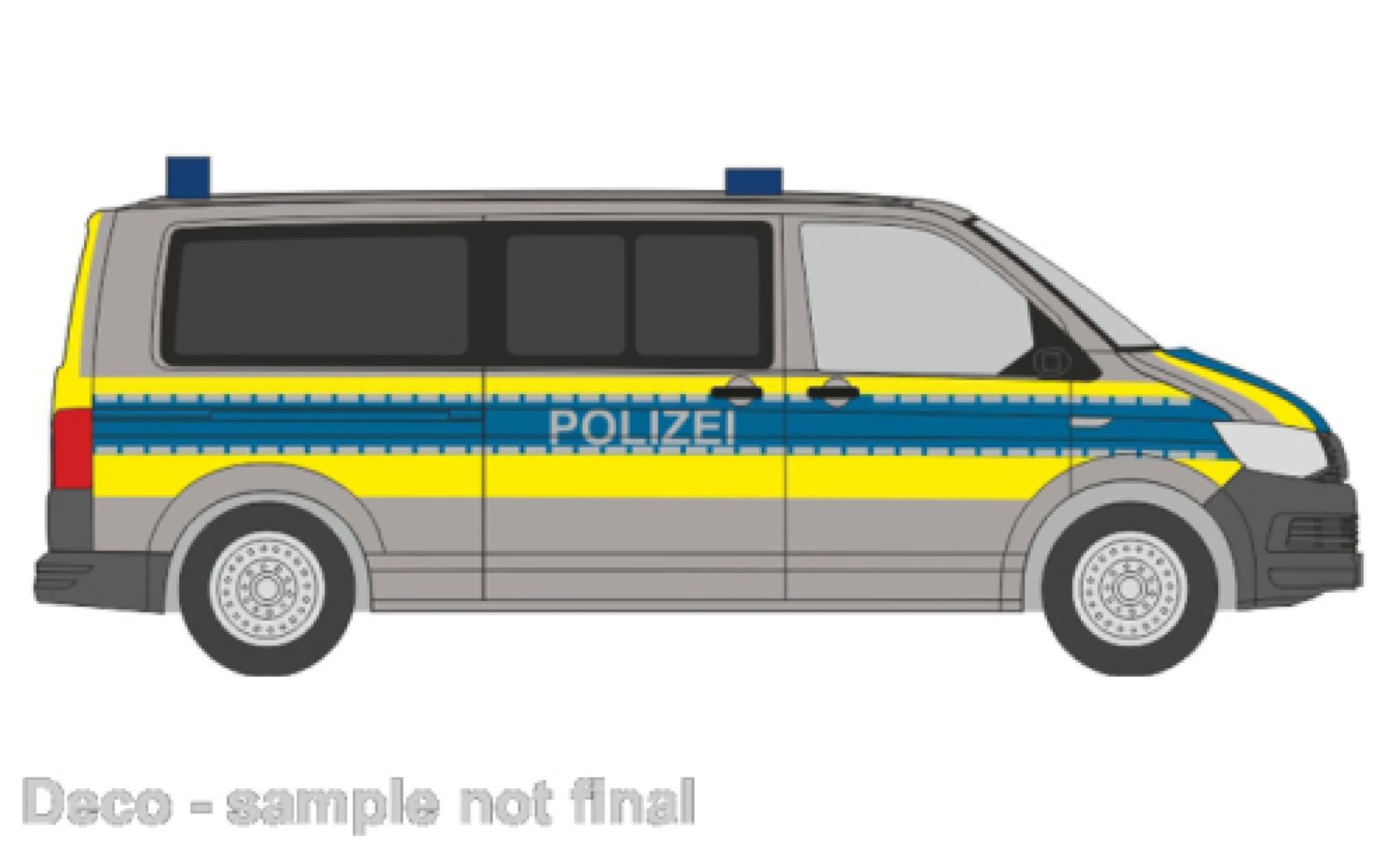 Volkswagen T6 1/87 Rietze police Basse-Saxe modellino in miniatura