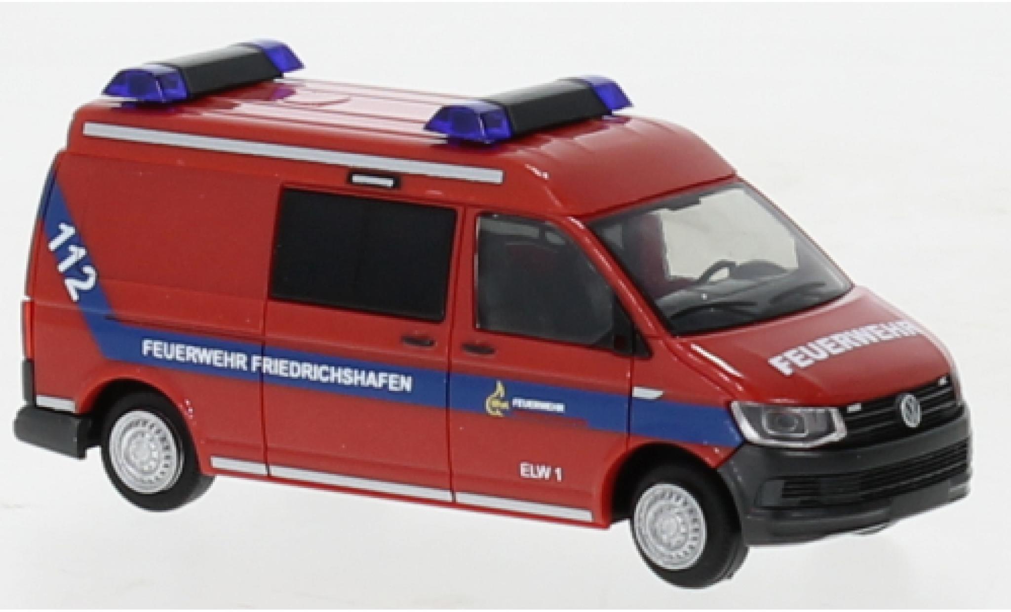Volkswagen T6 1/87 Rietze pompiers Friedrichshafen modellino in miniatura