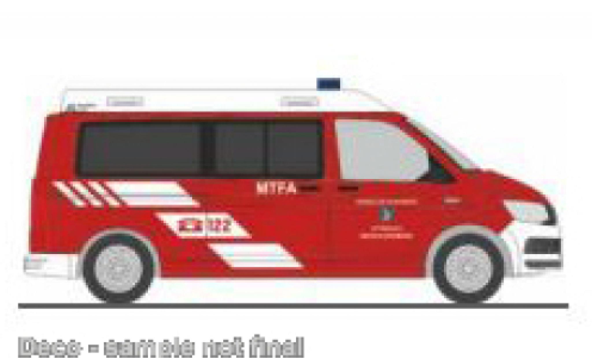 Volkswagen T6 1/87 Rietze pompiers Ottmanach (AT) modellino in miniatura