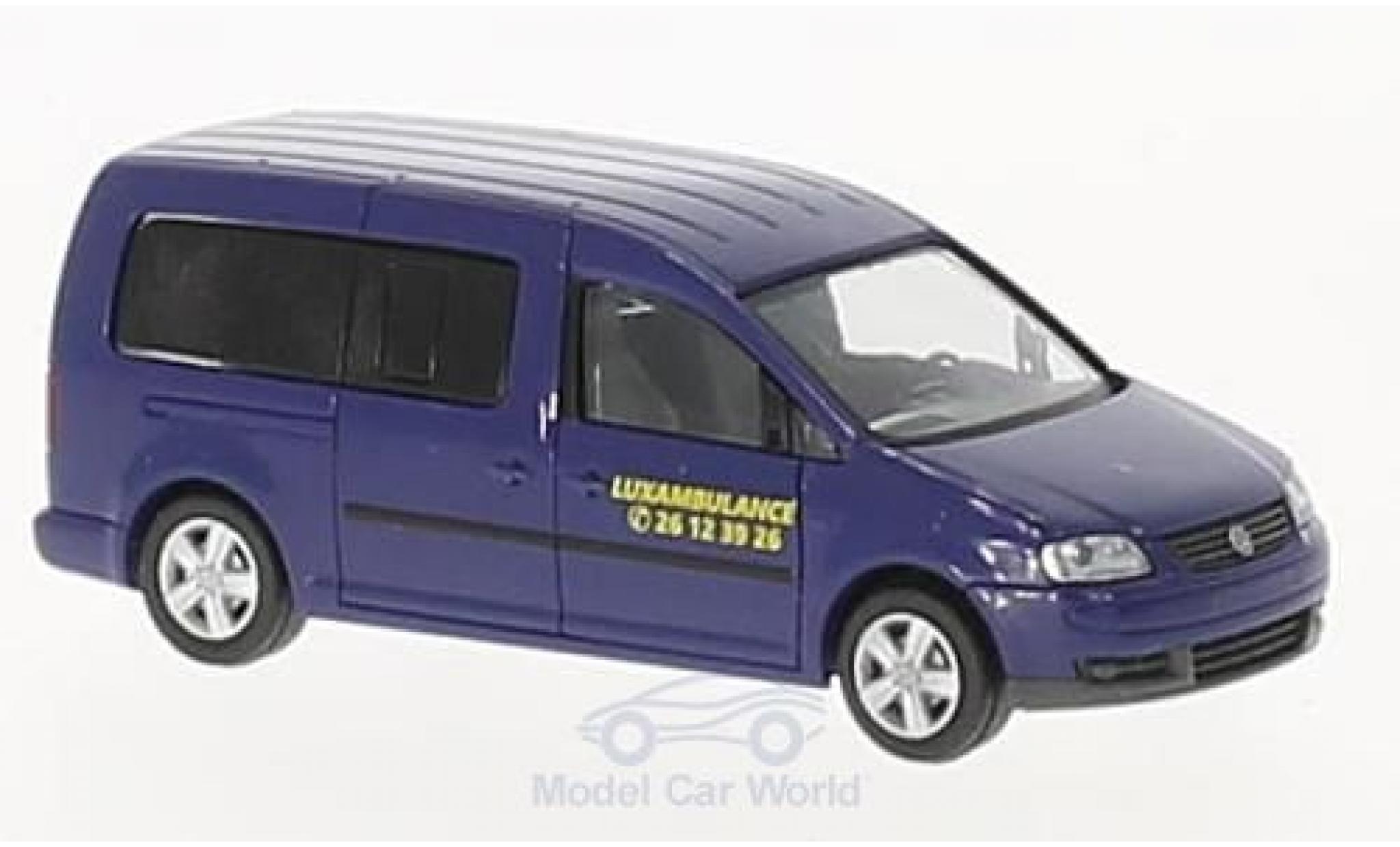 Volkswagen Caddy 1/87 Rietze Maxi Luxambulance (LU) modellino in miniatura