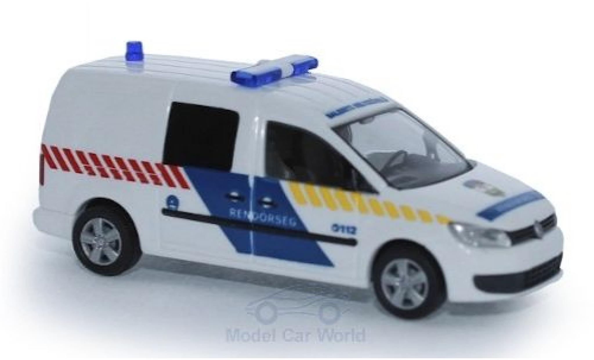 Volkswagen Caddy 1/87 Rietze Maxi Rendörseg 2011 modellino in miniatura