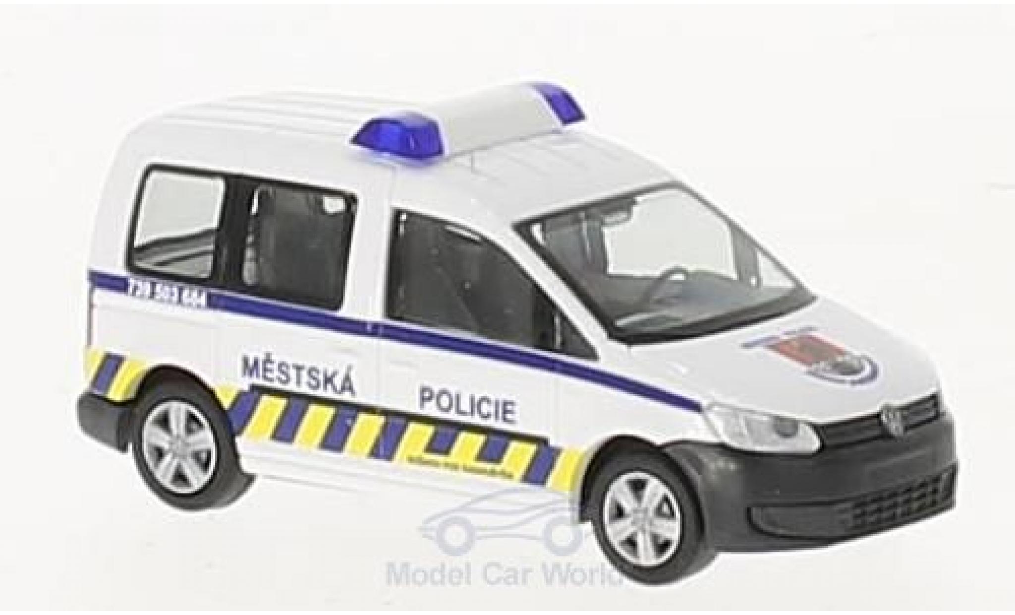 Volkswagen Caddy 1/87 Rietze Mestska Policie (CZ) 2011 modellino in miniatura