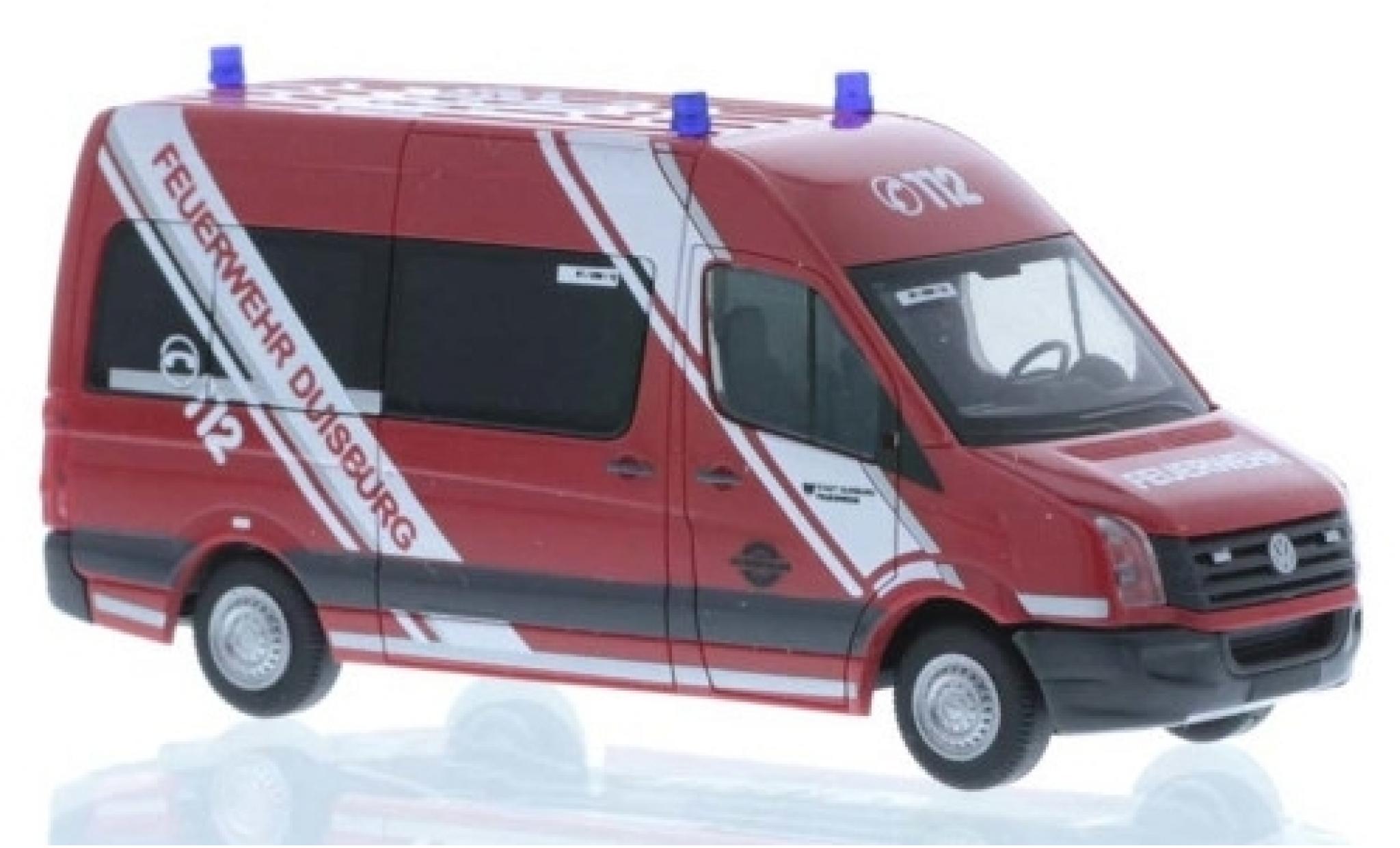 Volkswagen Crafter 1/87 Rietze Feuerwehr Duisburg 2011 modellino in miniatura