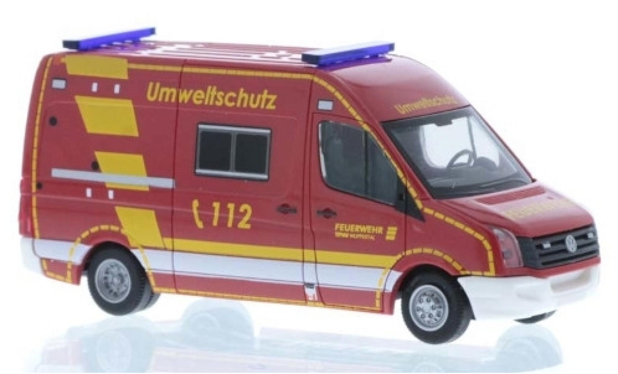 Volkswagen Crafter 1/87 Rietze Feuerwehr Wuppertal - Umweltschutz 2011 modellino in miniatura
