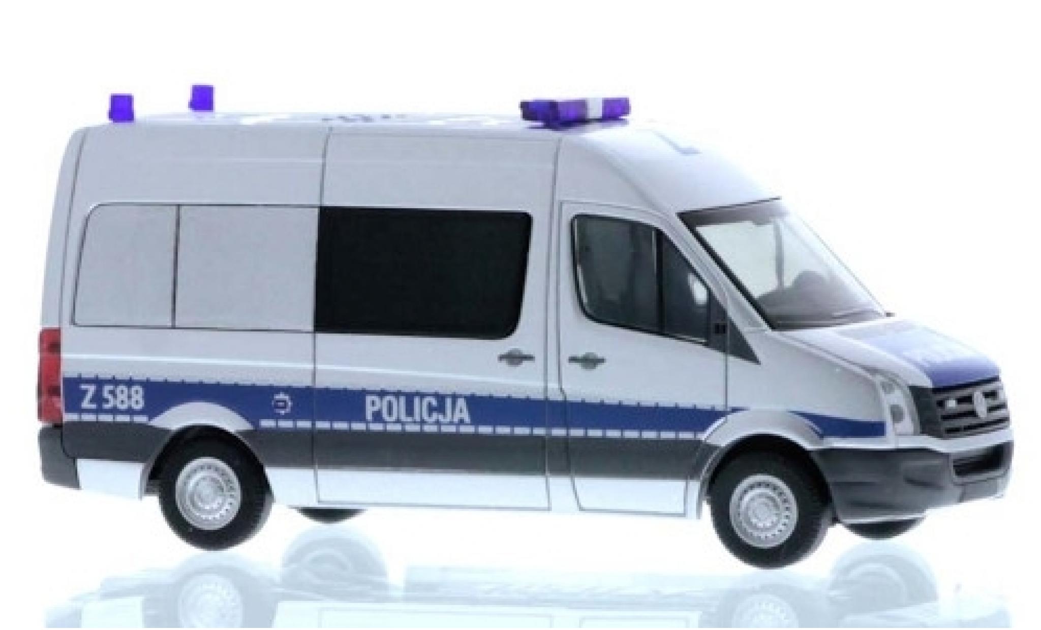 Volkswagen Crafter 1/87 Rietze Policja (PL) 2011 modellino in miniatura